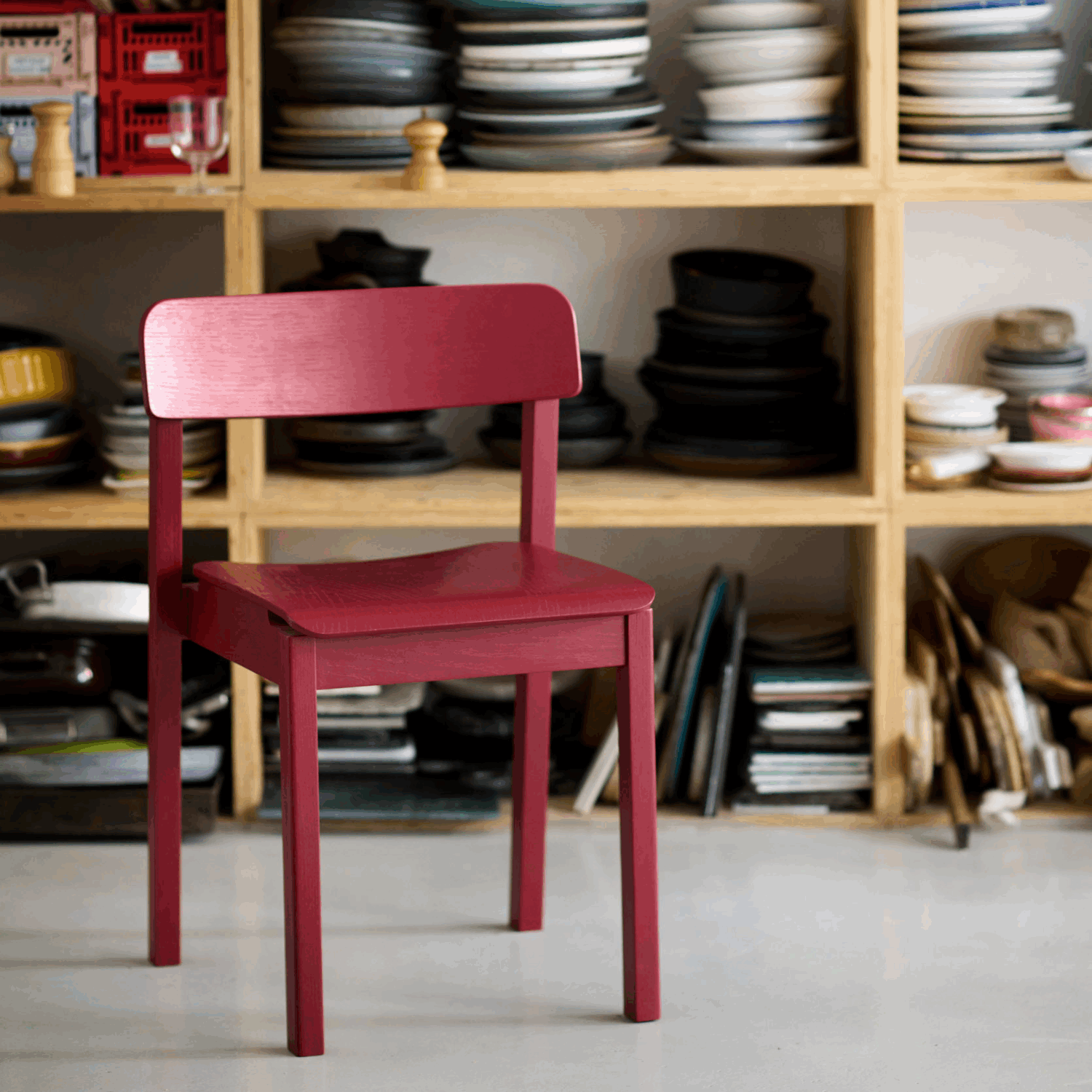 Everyday Spisestol Purple Red