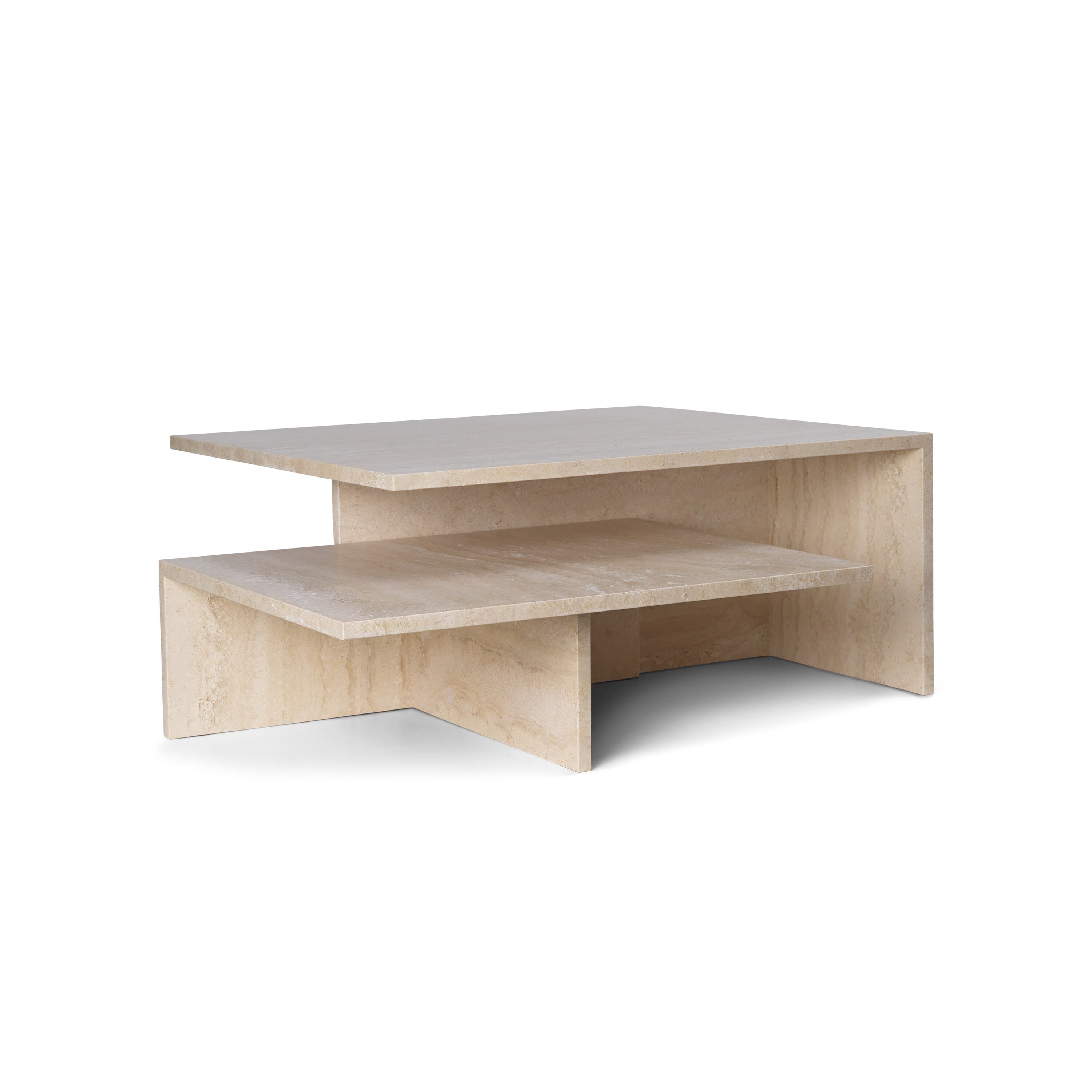 Distinct Grande Duo Sofabord Travertine - Hovedbilde