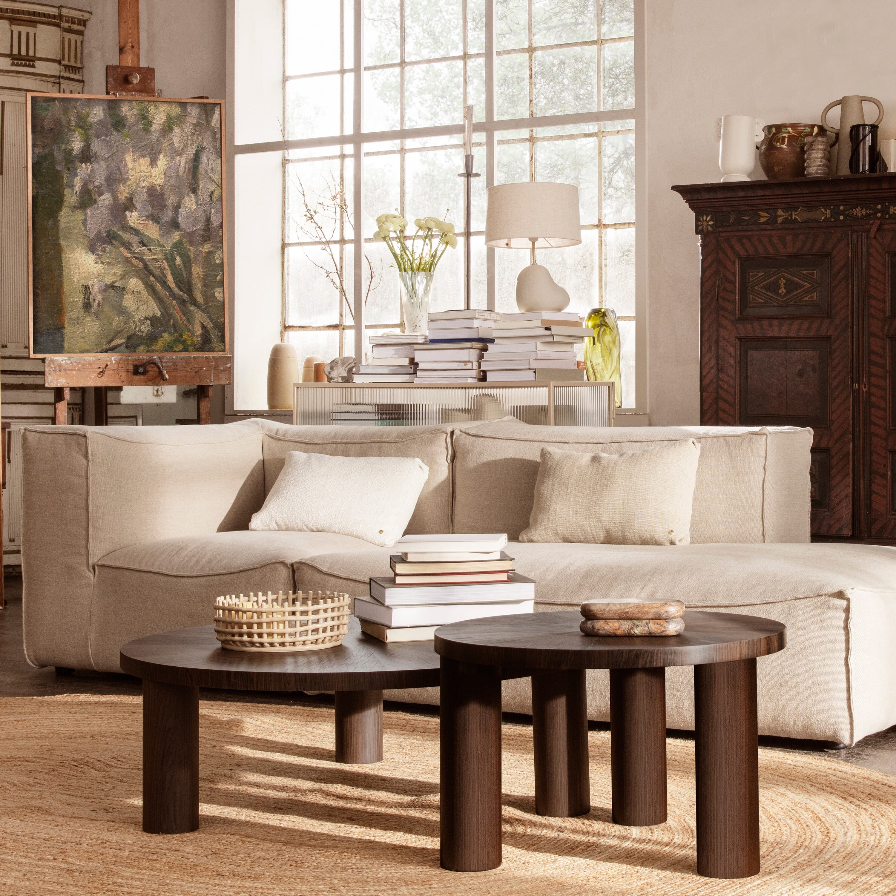 Post Sofabord Smoked Oak Star Ø:100 - Bilde 4