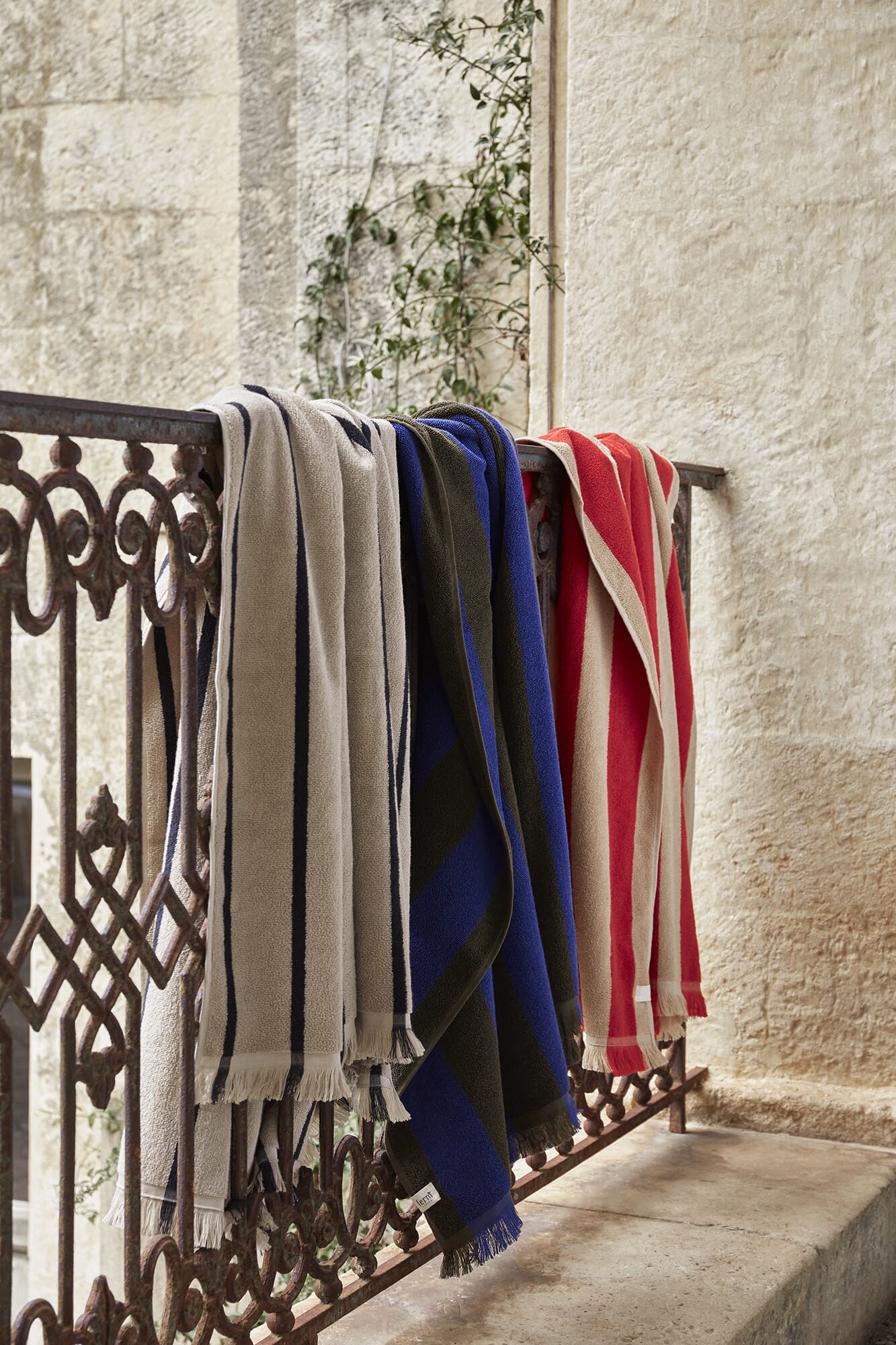 Alee Strandhånkle Olive/Bright Blue 100x150 - Bilde 3