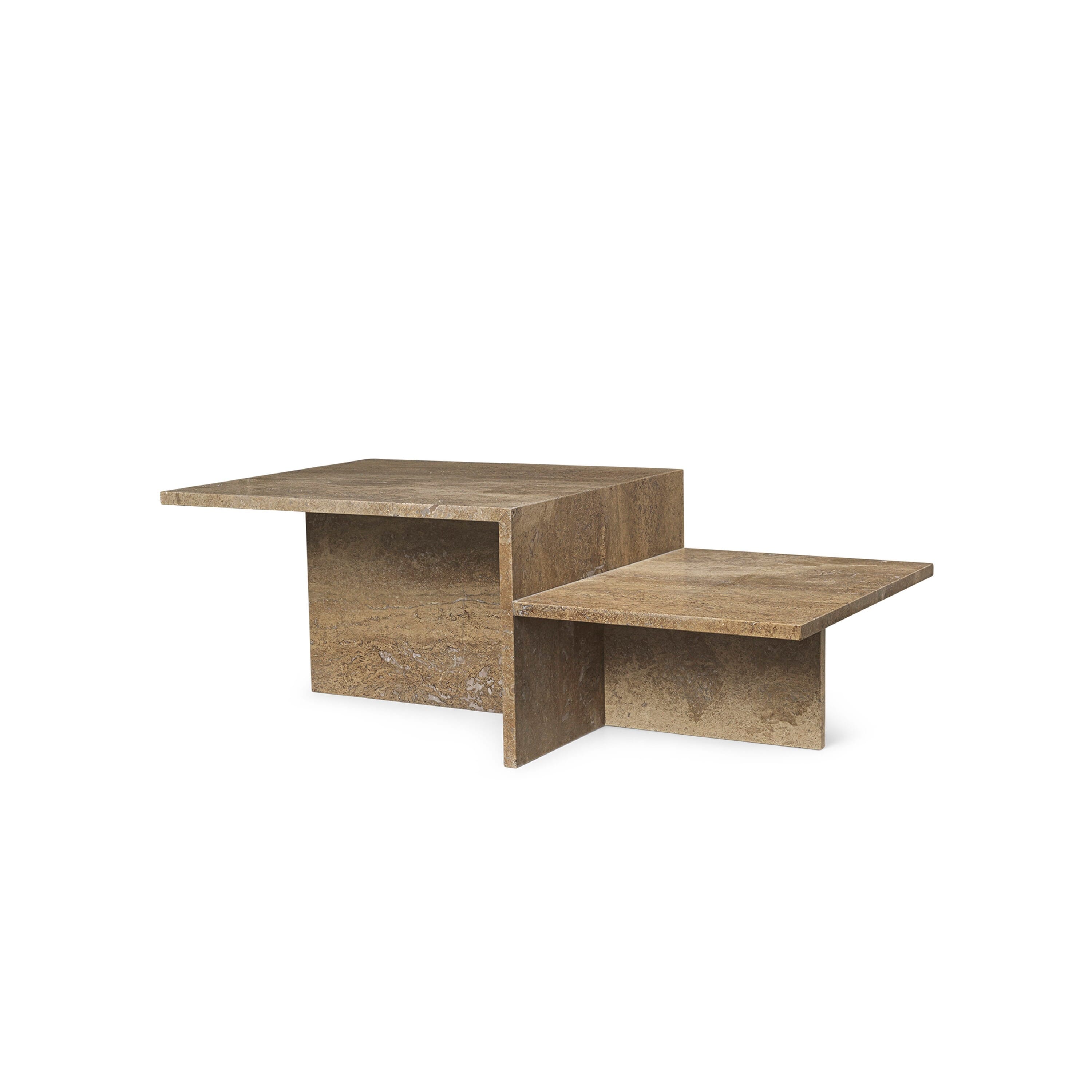 Distinct Sofabord Mørkebrun Travertine - Hovedbilde