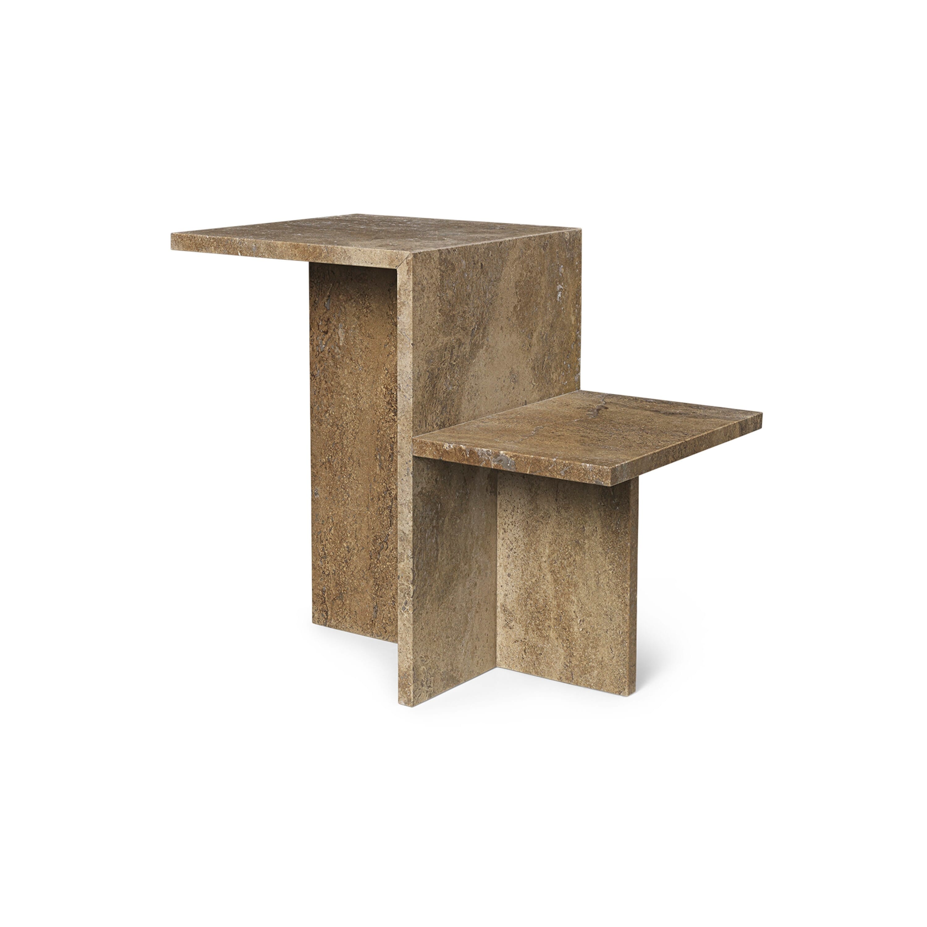 Distinct Sidebord Mørkebrun Travertine - Bilde 5