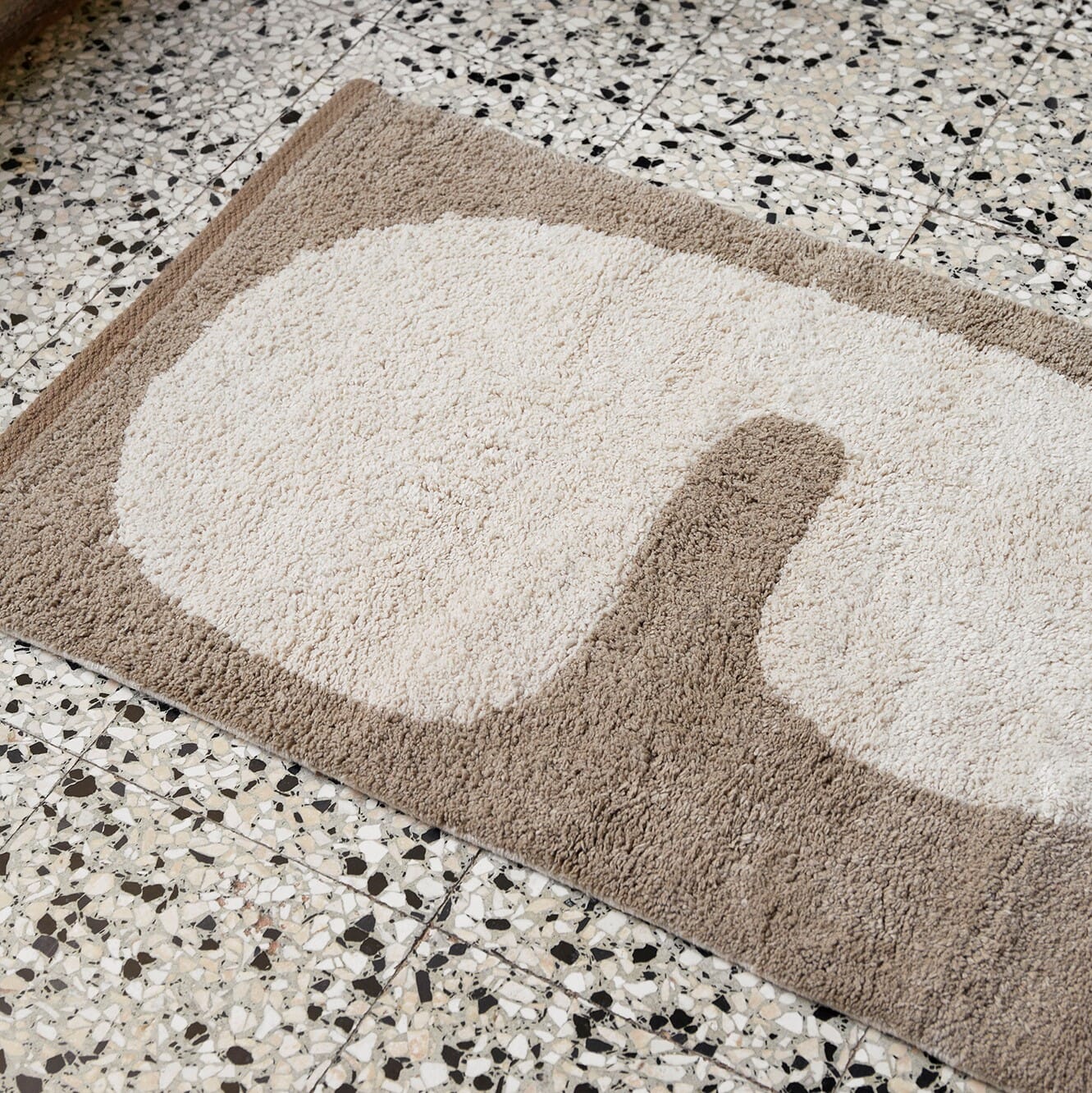 Lay Badematte Dark Taupe/Off White 50x70 - Bilde 2