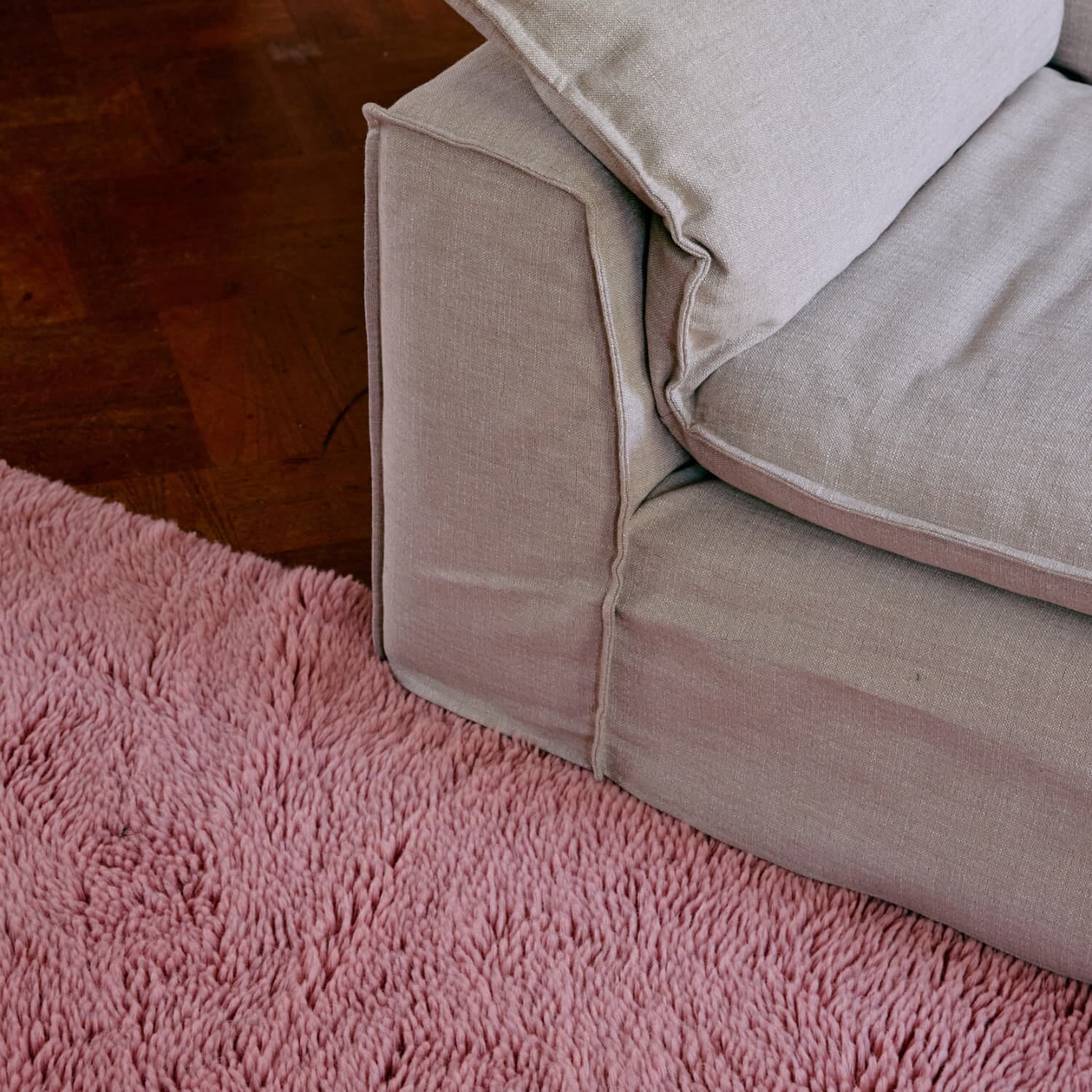 Gulvteppe Fluffy Pink 150x240cm