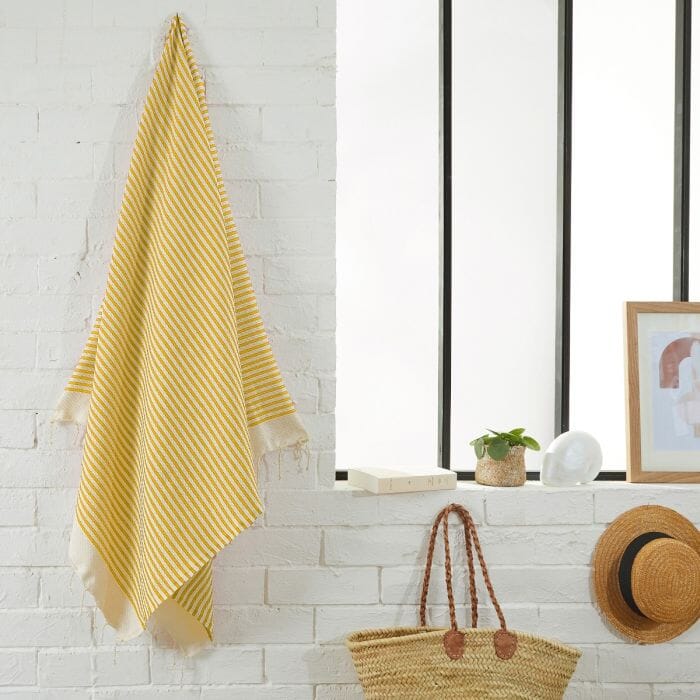 Fouta Håndkle Mariniere Yellow Mustard 100x200 - Relatert 1