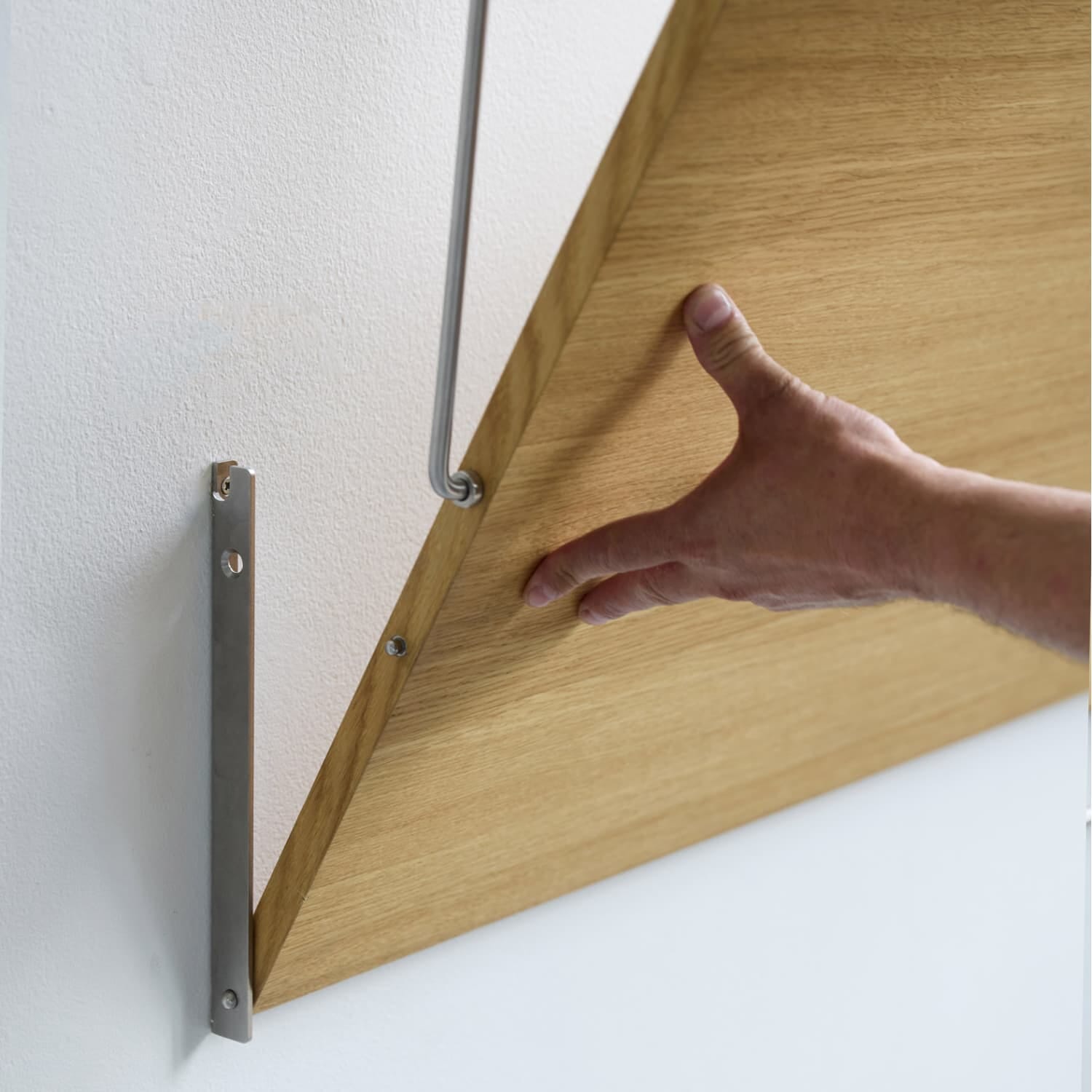 Foldbart Skrivebord Røkt Eik