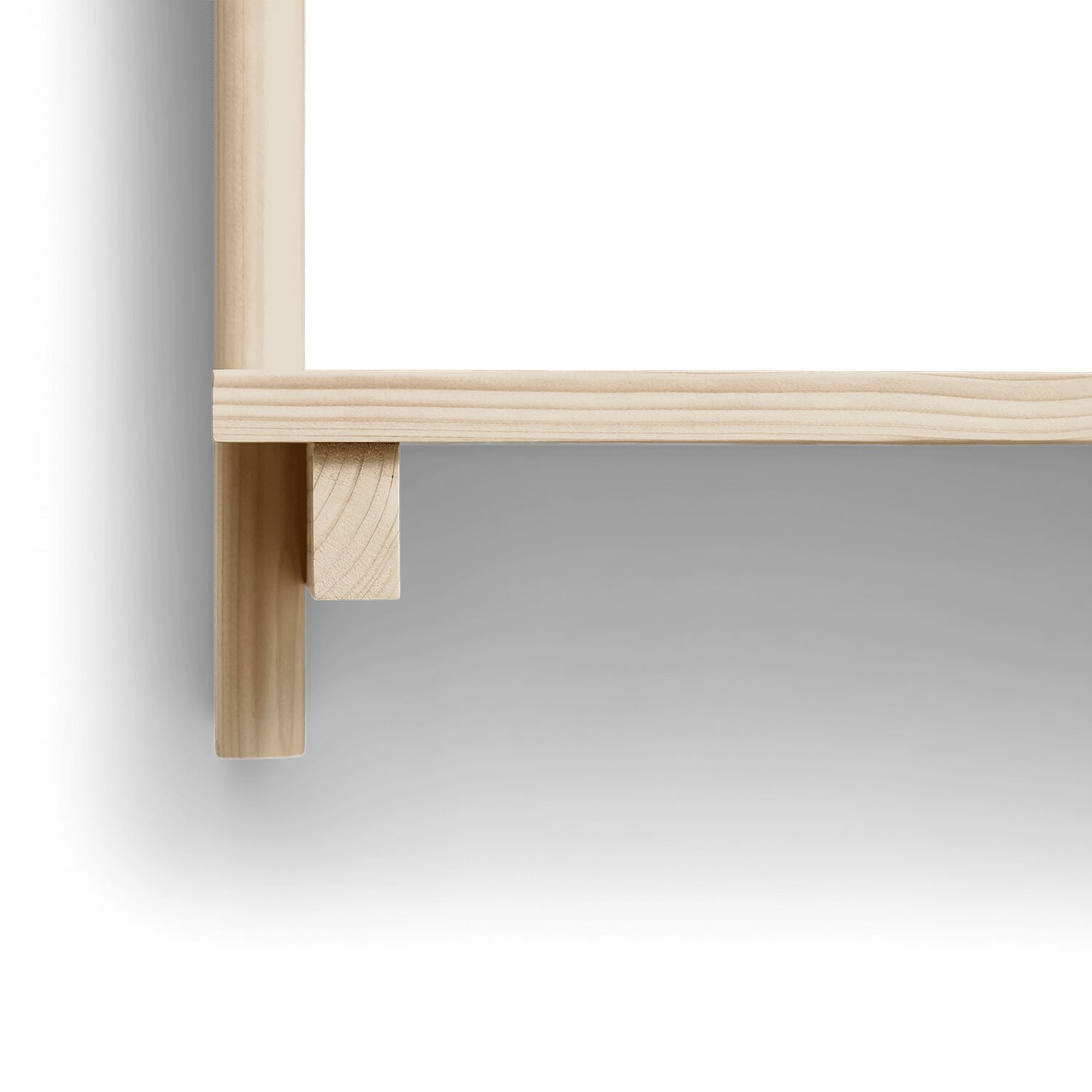 Detalj av Beam Vegghylle i tre