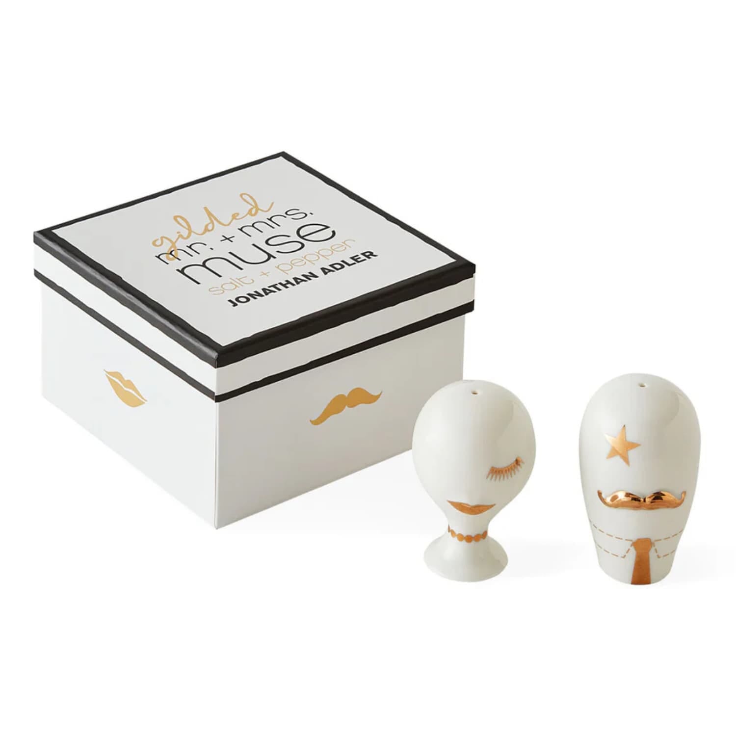 Salt & Pepperbøsse Gilded Mr. And Mrs. Muse