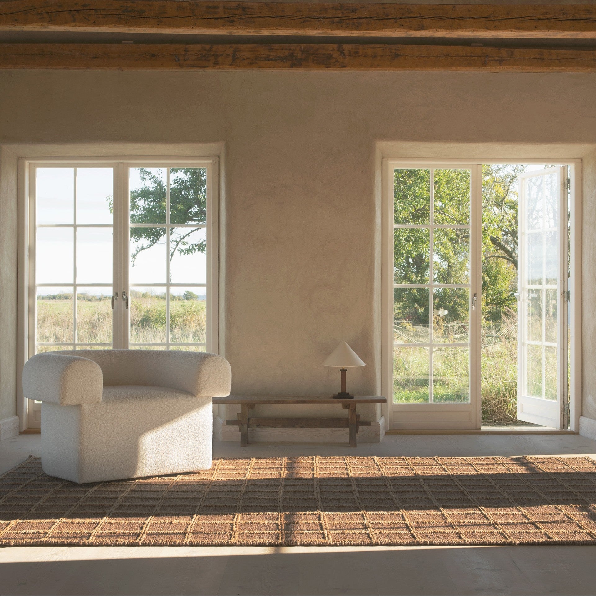 Gulvteppe Strata Braided Jute Brown