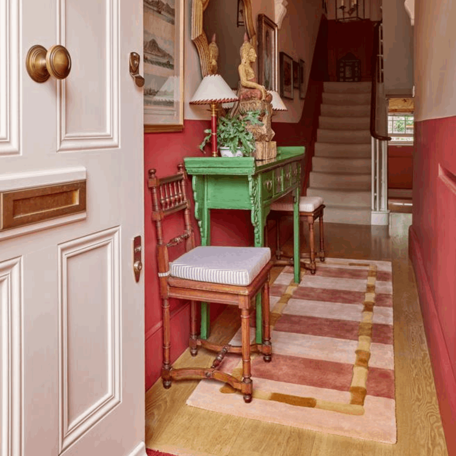 Gulvteppe Alice Crawley Bamboo Stripe Terracotta - Bilde 5