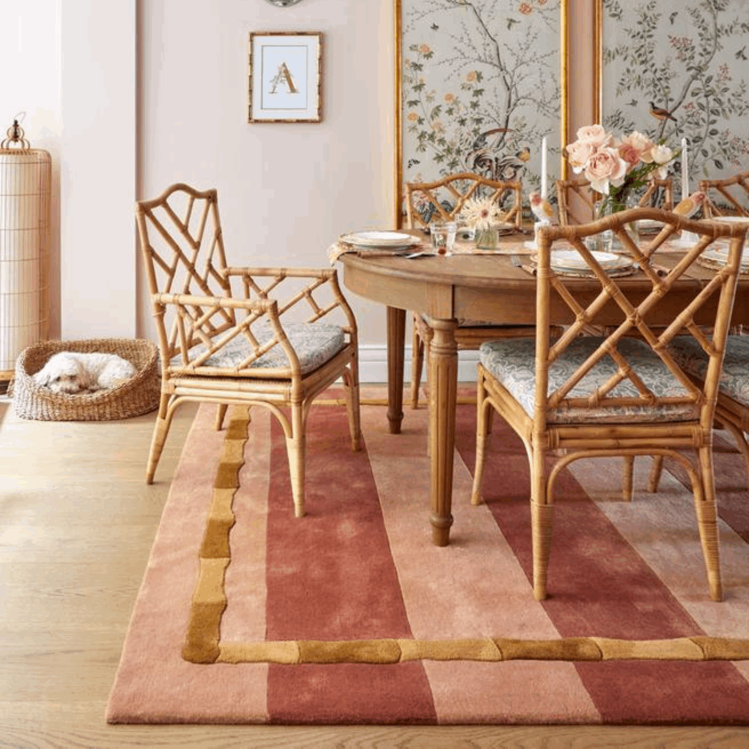 Gulvteppe Alice Crawley Bamboo Stripe Terracotta - Bilde 4