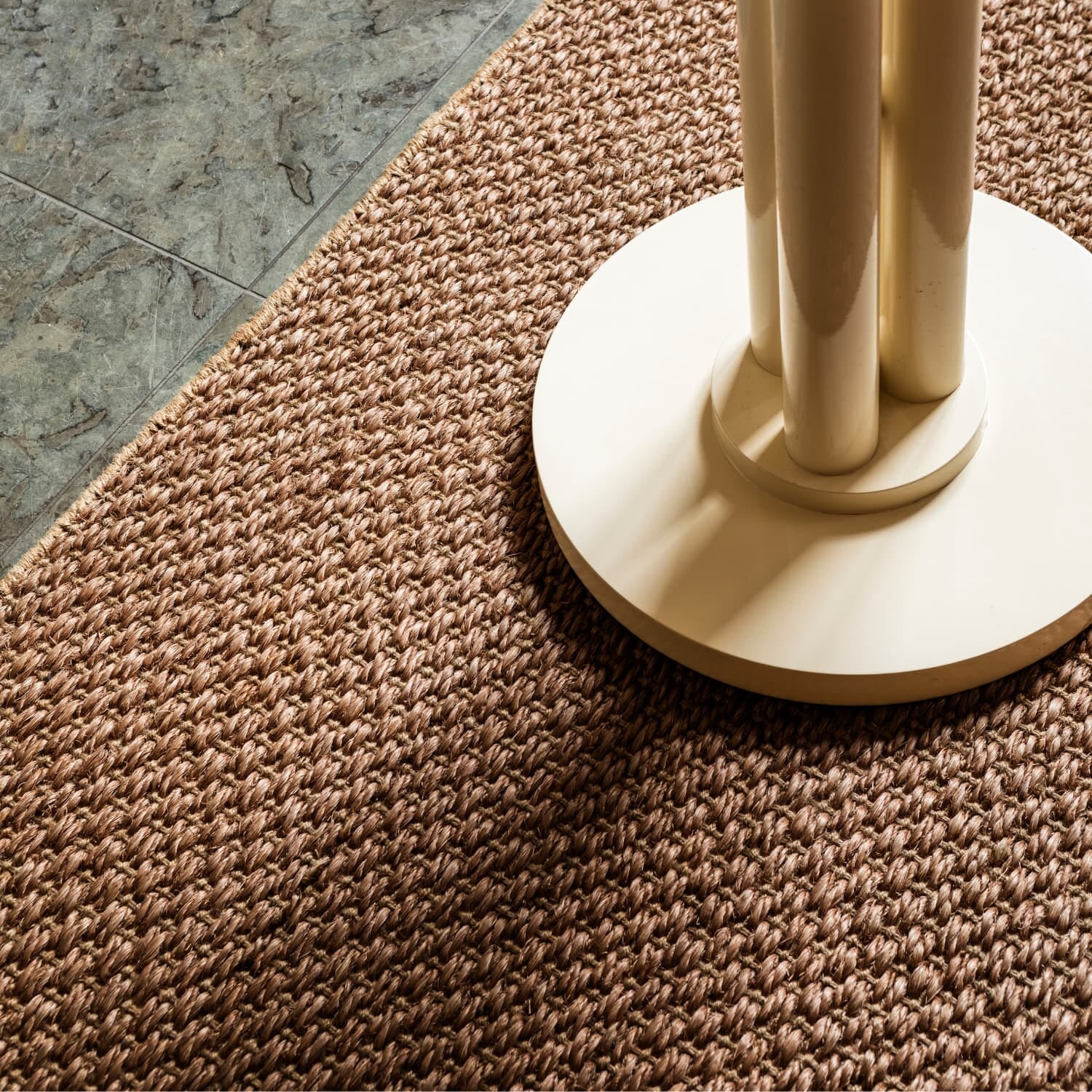 Gulvteppe Basket Weave Sisal Brown
