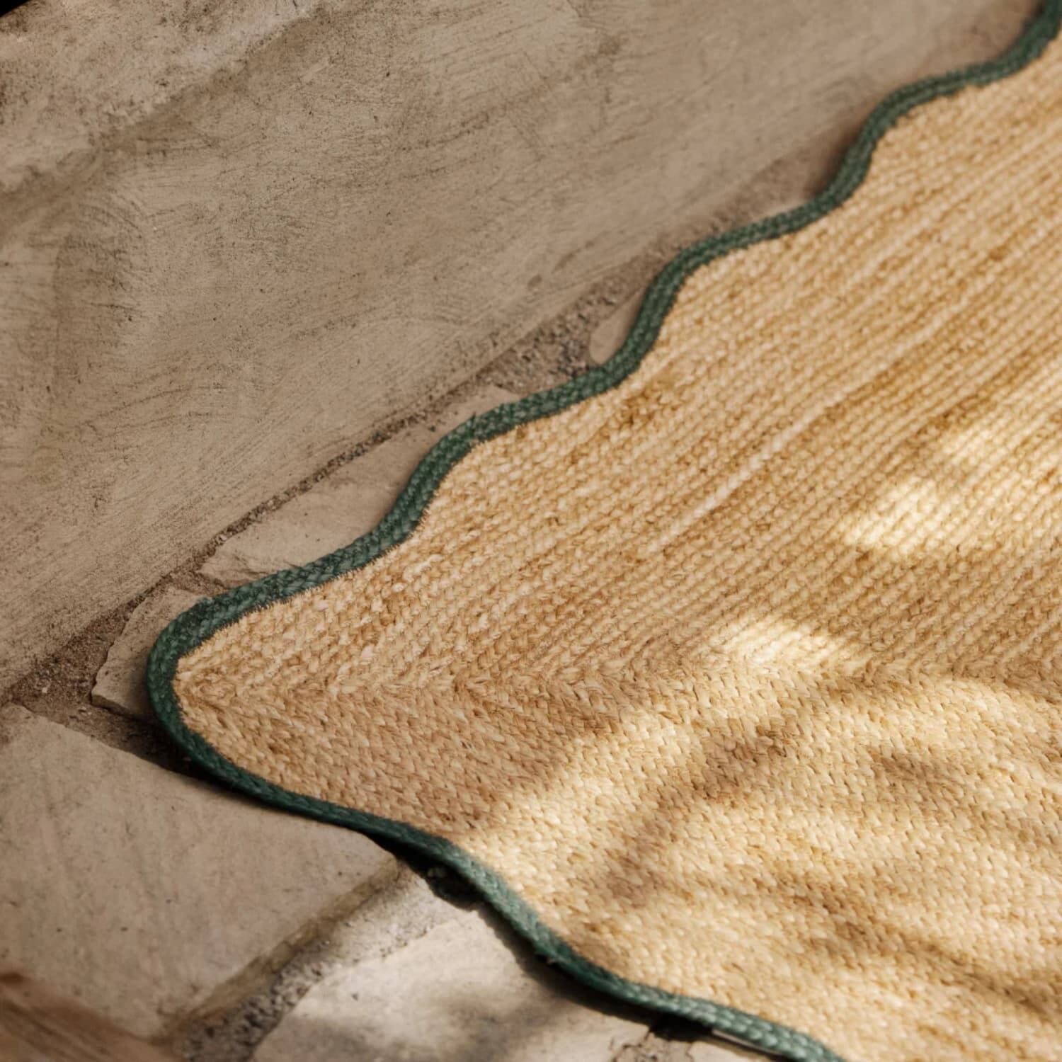 Gulvteppe Scallop Jute Dark Green - Bilde 3