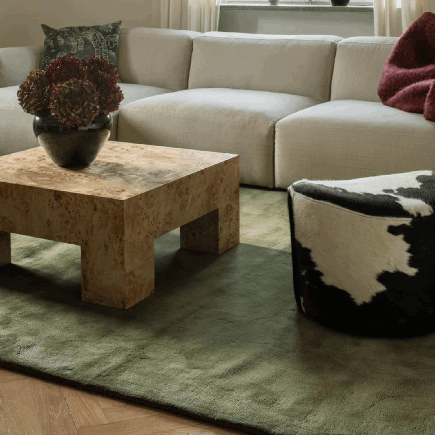 Gulvteppe Solid Wool Capulet Olive - Bilde 3