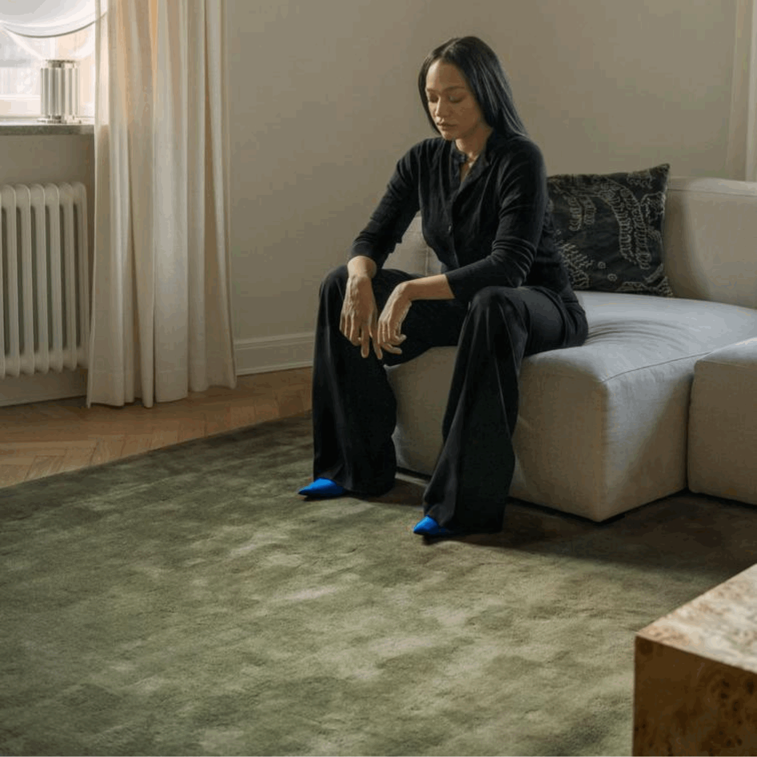 Gulvteppe Solid Wool Capulet Olive - Bilde 2