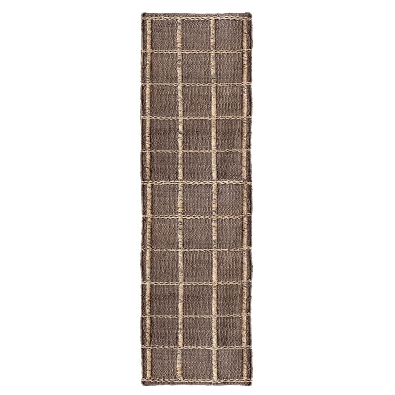 Gulvteppe Strata Braided Jute Brown