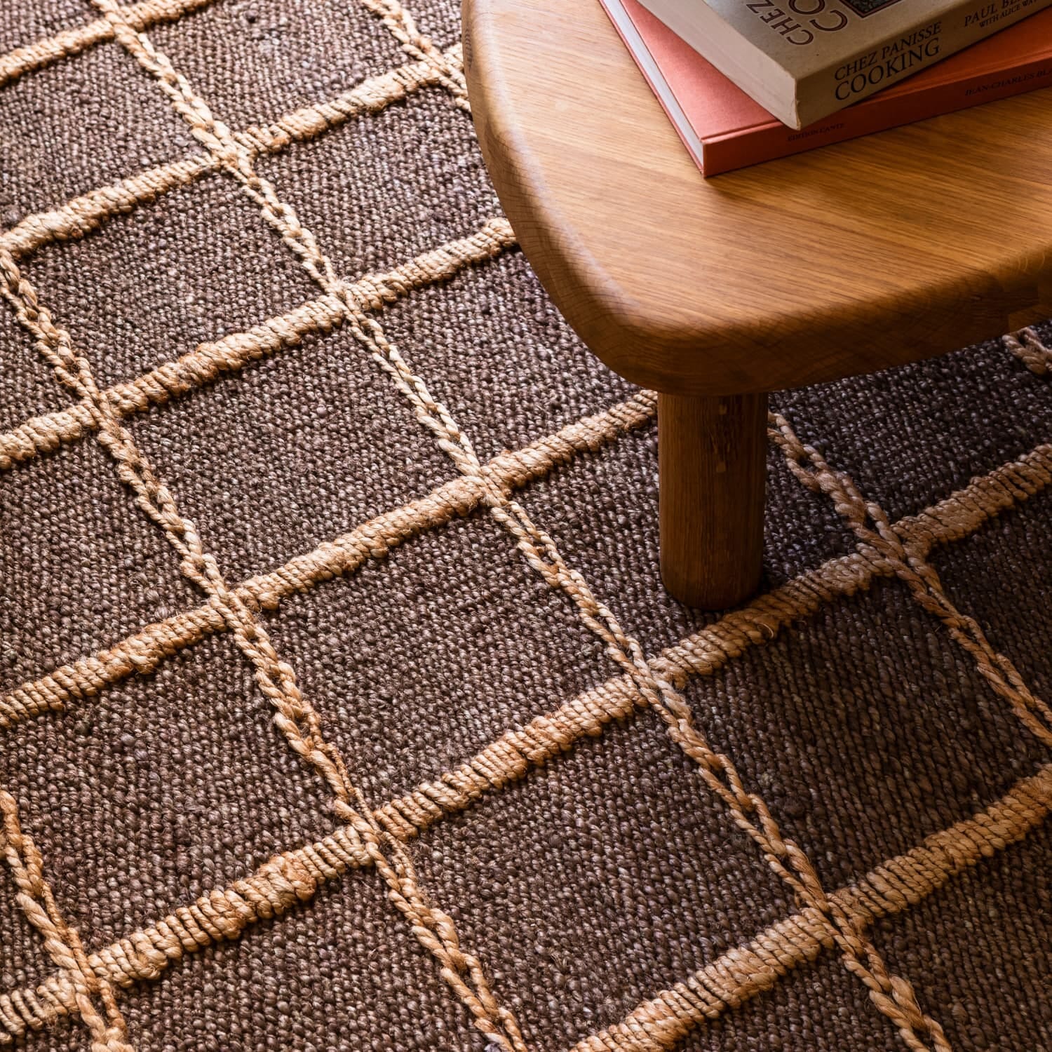 Gulvteppe Strata Braided Jute Brown