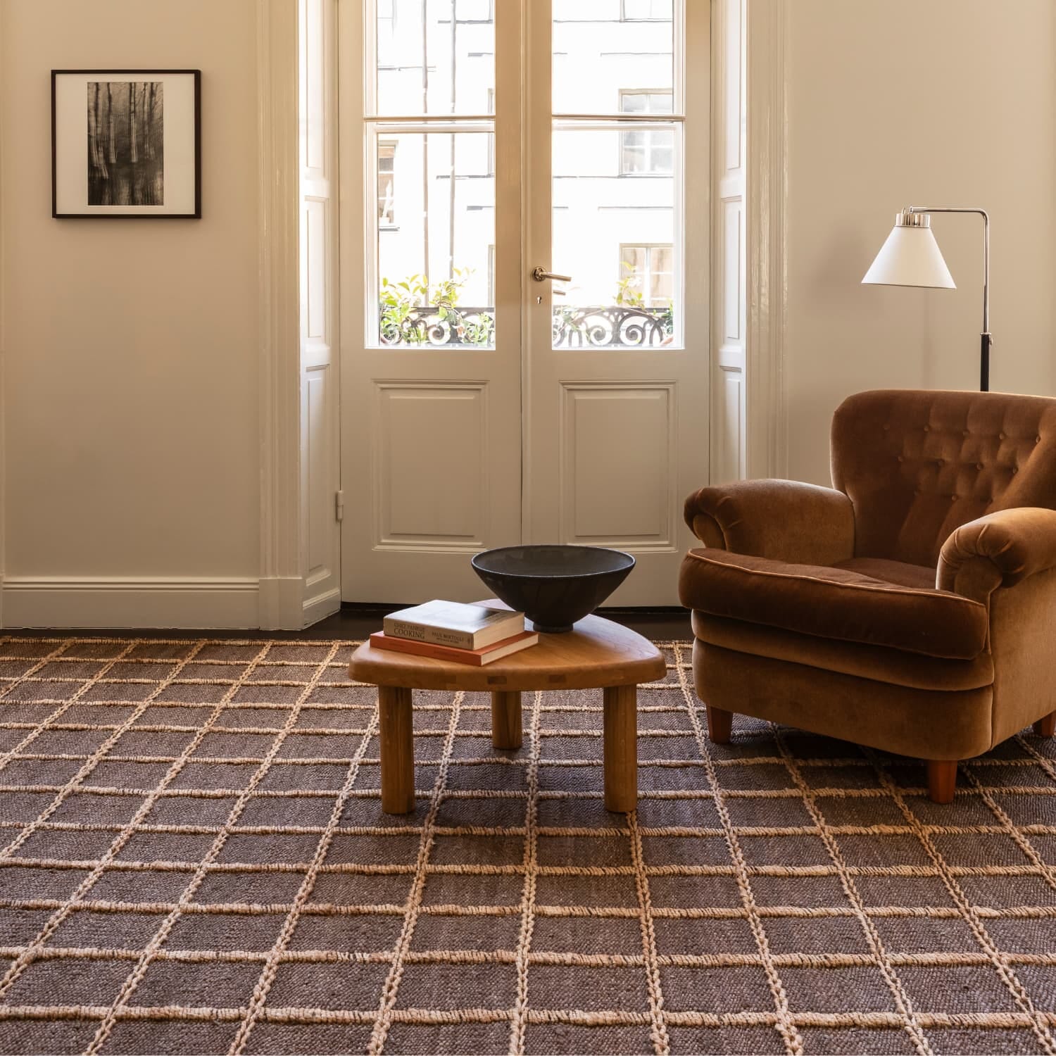 Gulvteppe Strata Braided Jute Brown