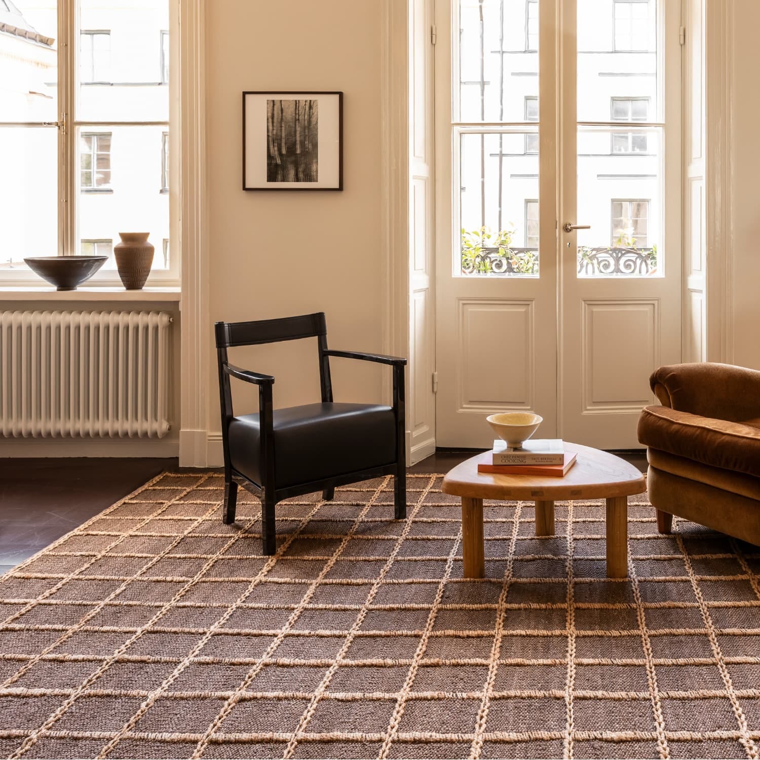 Gulvteppe Strata Braided Jute Brown