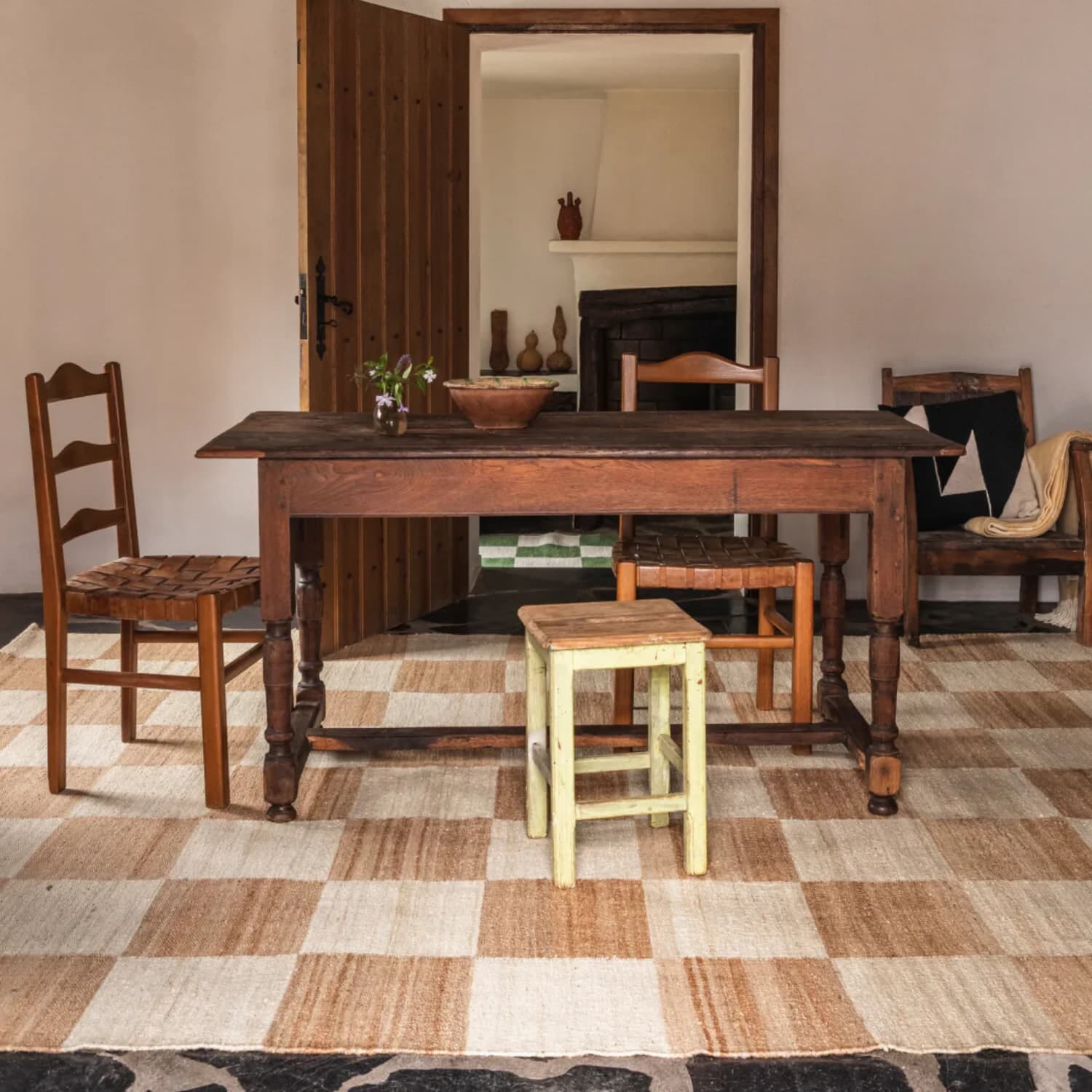 Gulvteppe The Sicilian Checked Natural - Bilde 2