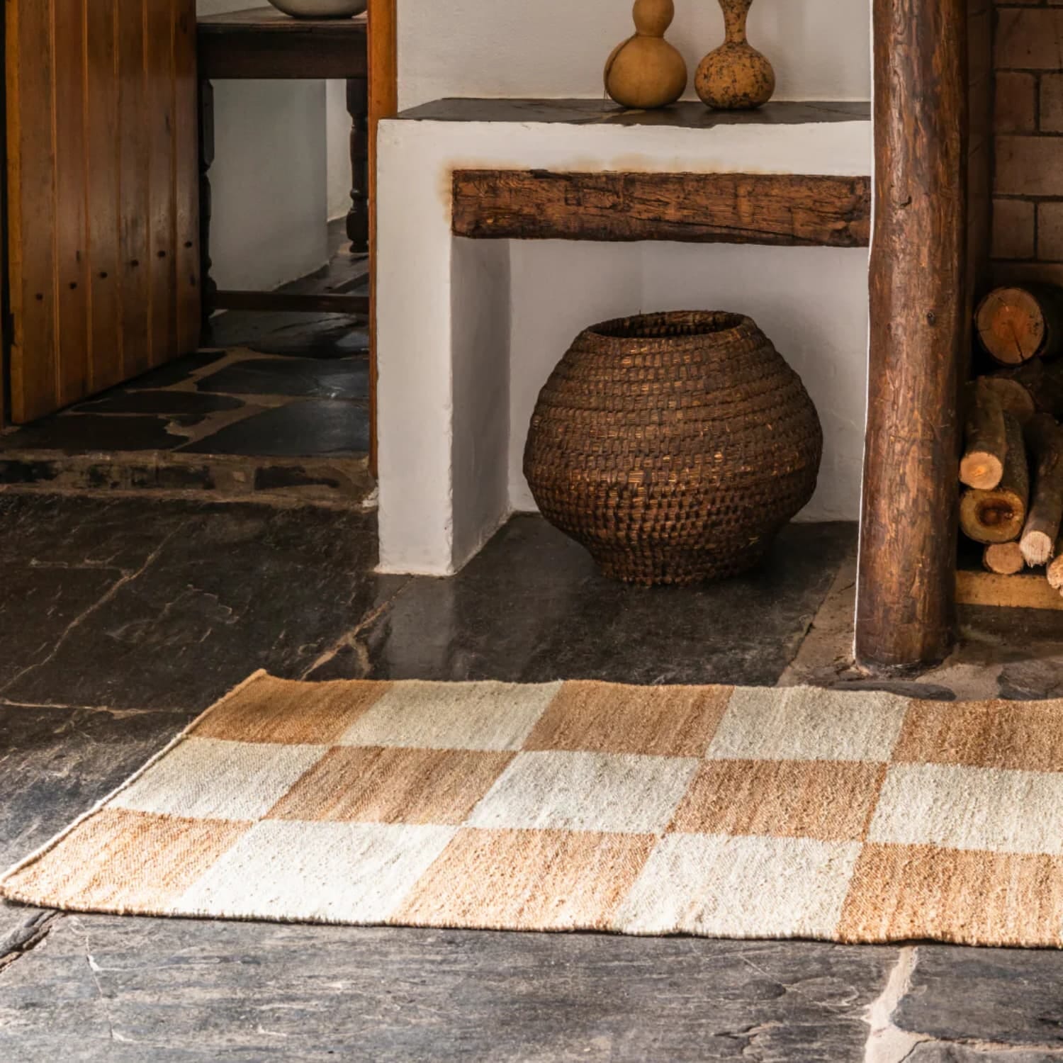 Gulvteppe The Sicilian Checked Natural - Bilde 3