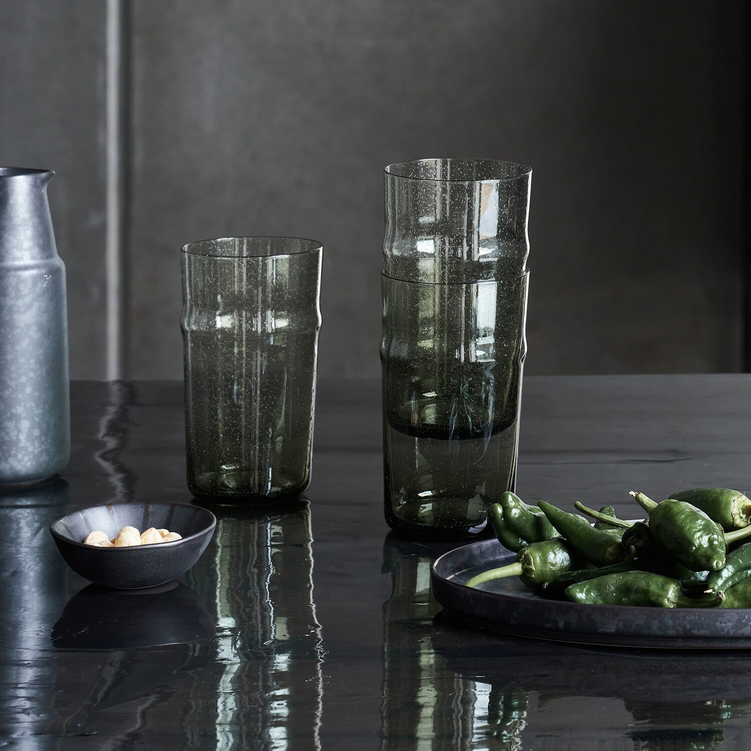 2 stk | Glass Rain Green - Bilde 7