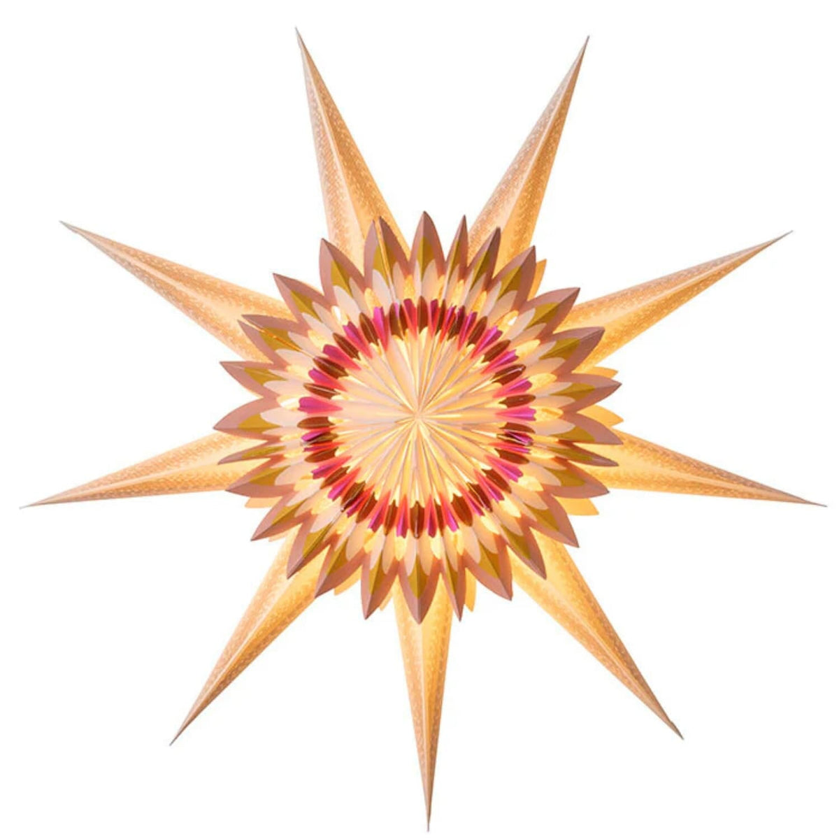 Papirstjerne Helios Gold 70cm