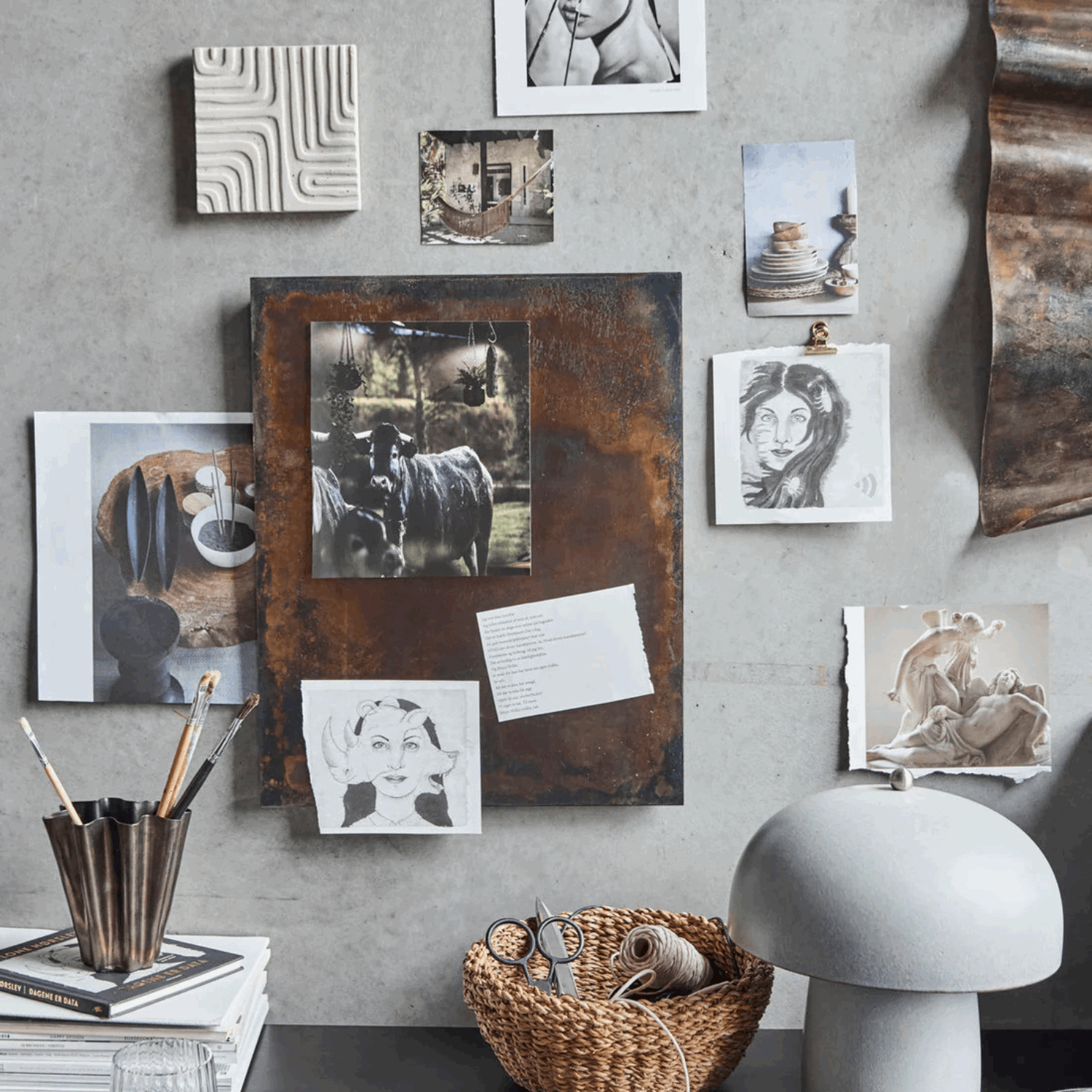 Tavle HDNema Antikk Brun - Hovedbilde