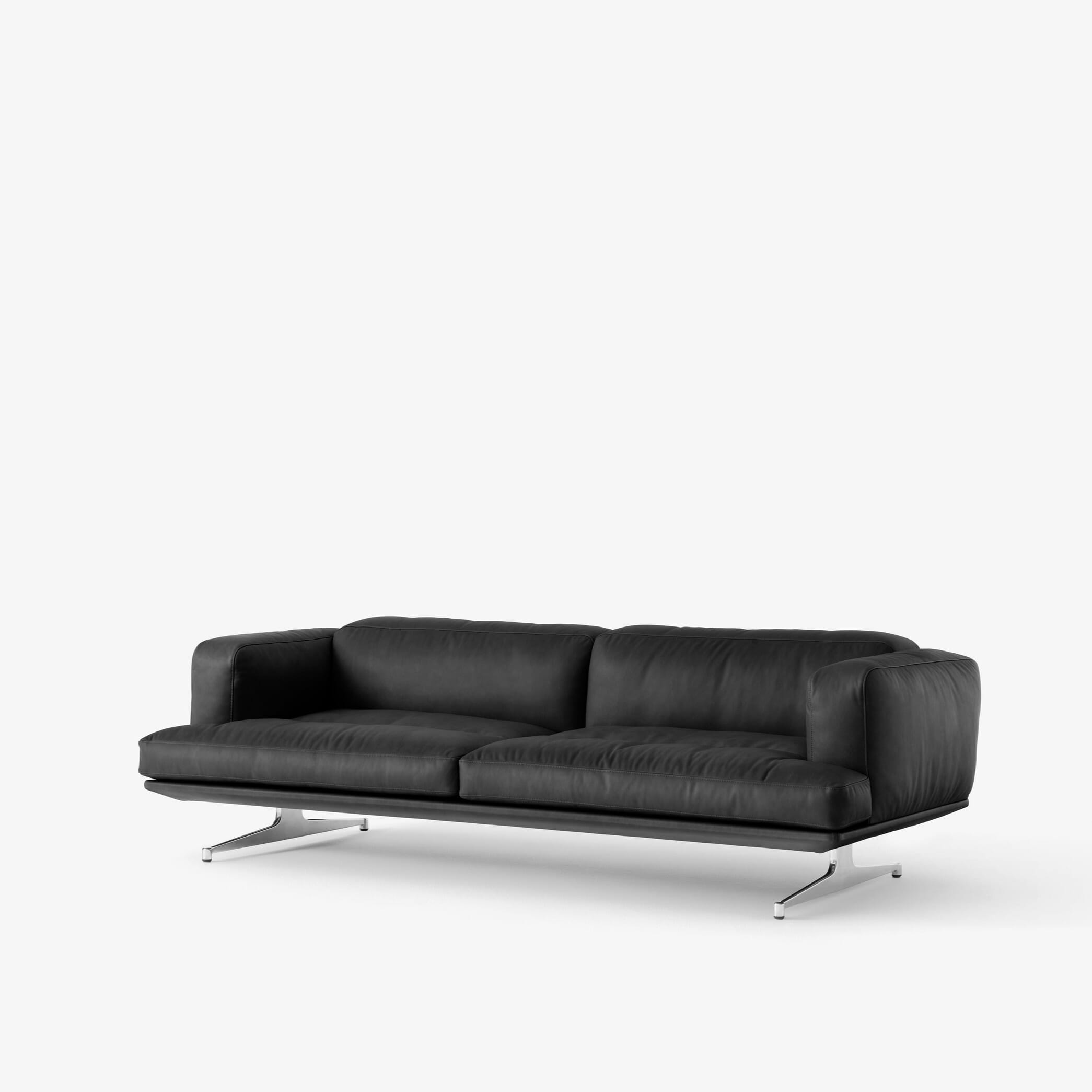 Sofa Inland AV23 Noble Black Leather - Hovedbilde