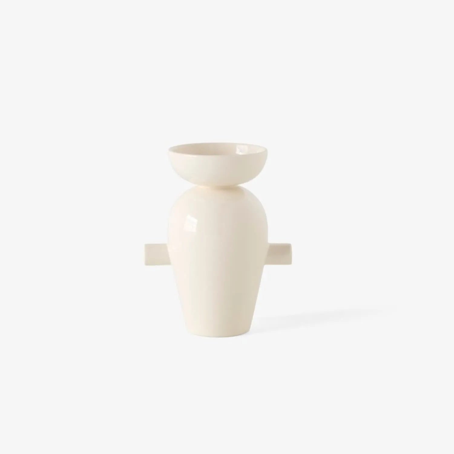 Momento Vase JH40 H28 cm Cream