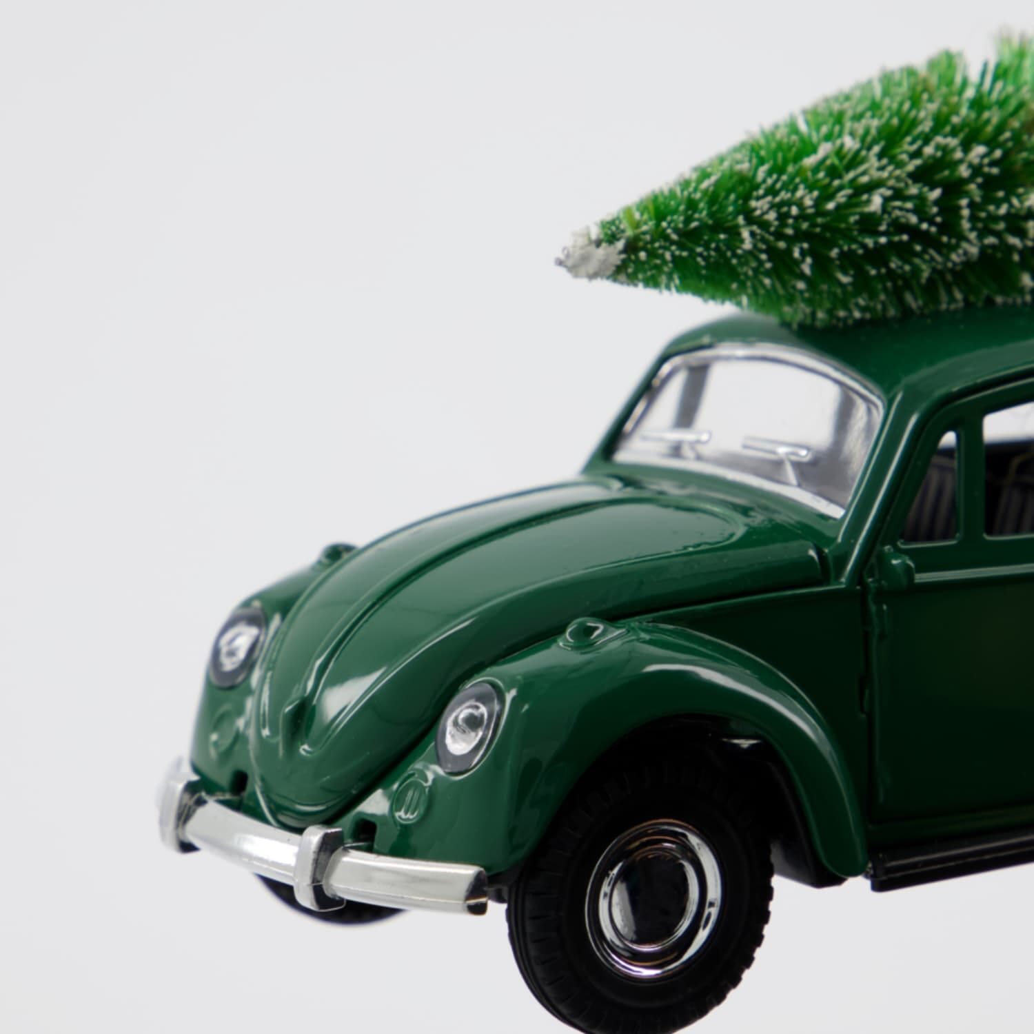 Julebil VW Boble Grønn Stor L: 12,5cm