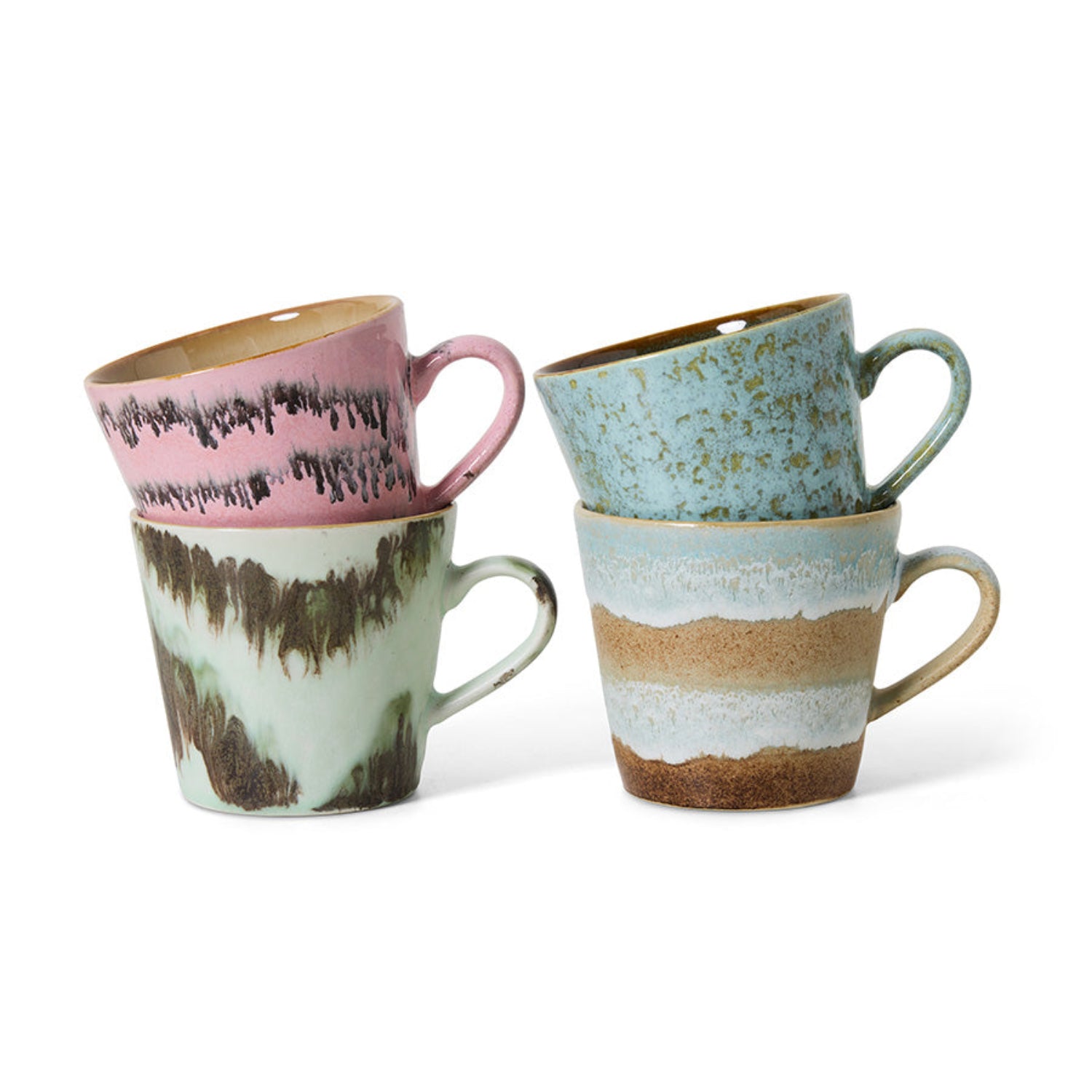 4 stk Cappuccinokopper Dada | 70s Ceramics