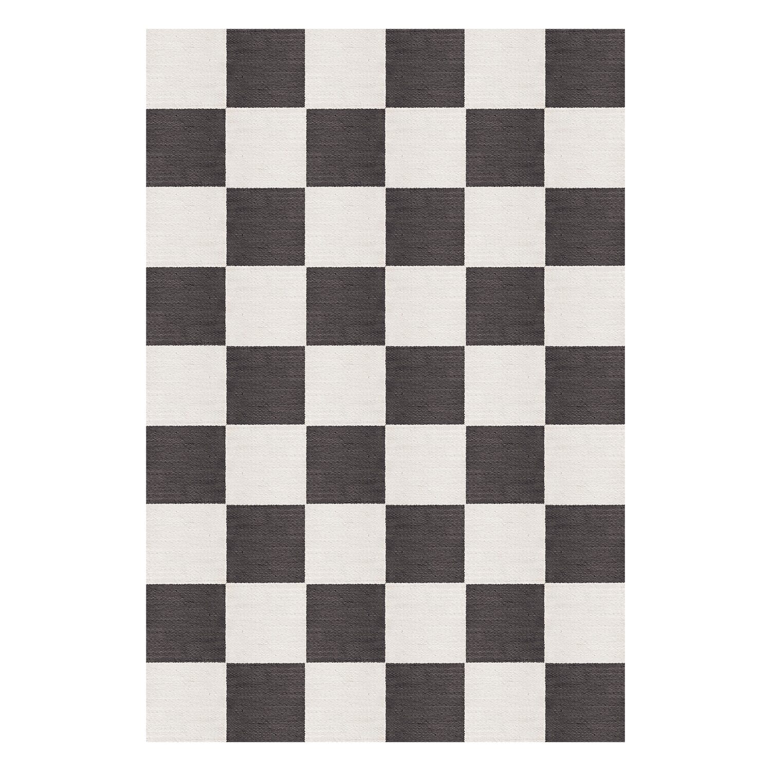 Gulvteppe Chess Black and White - Hovedbilde