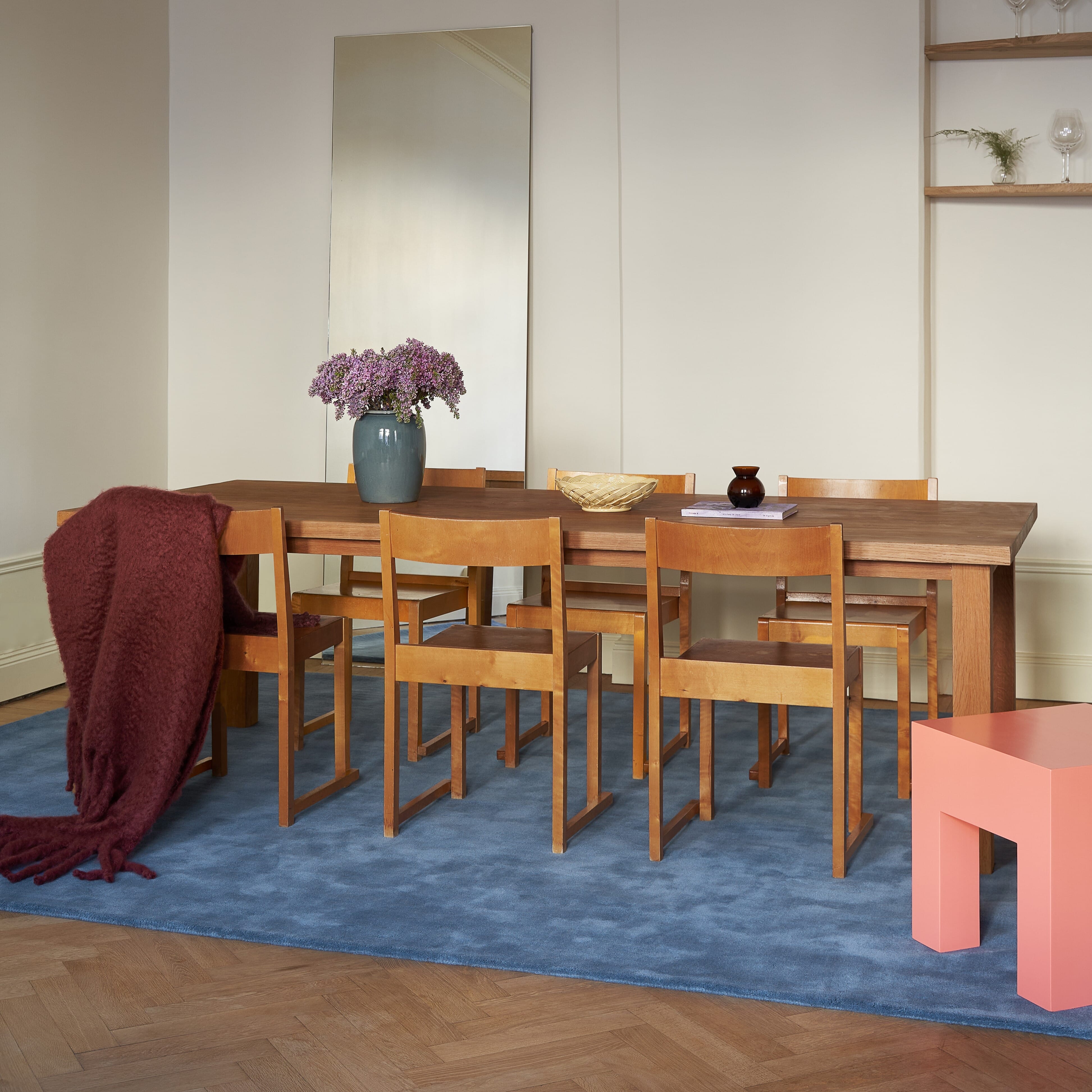 Gulvteppe Classic Solid Cornflower Blue - Bilde 3