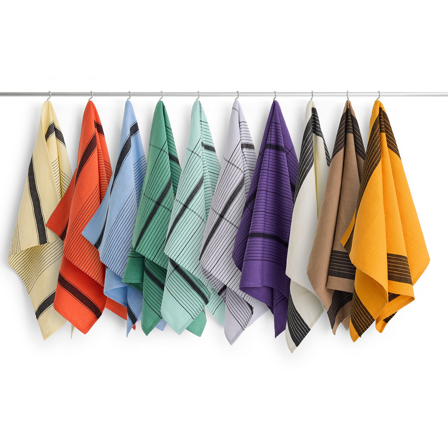 Kjøkkenhåndkle Linear Soft Yellow - Bilde 3