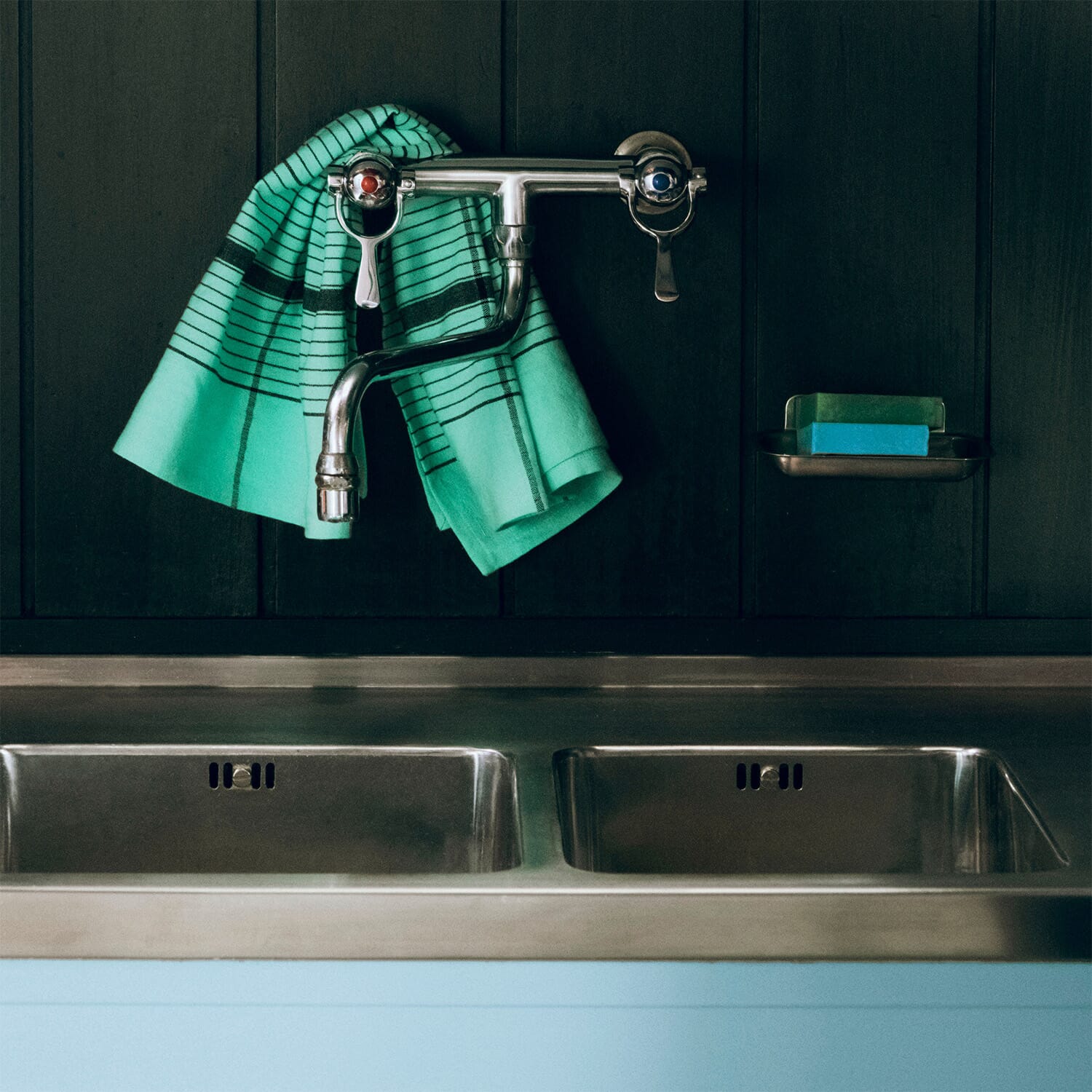 Kjøkkenhåndkle Linear Green - Bilde 2