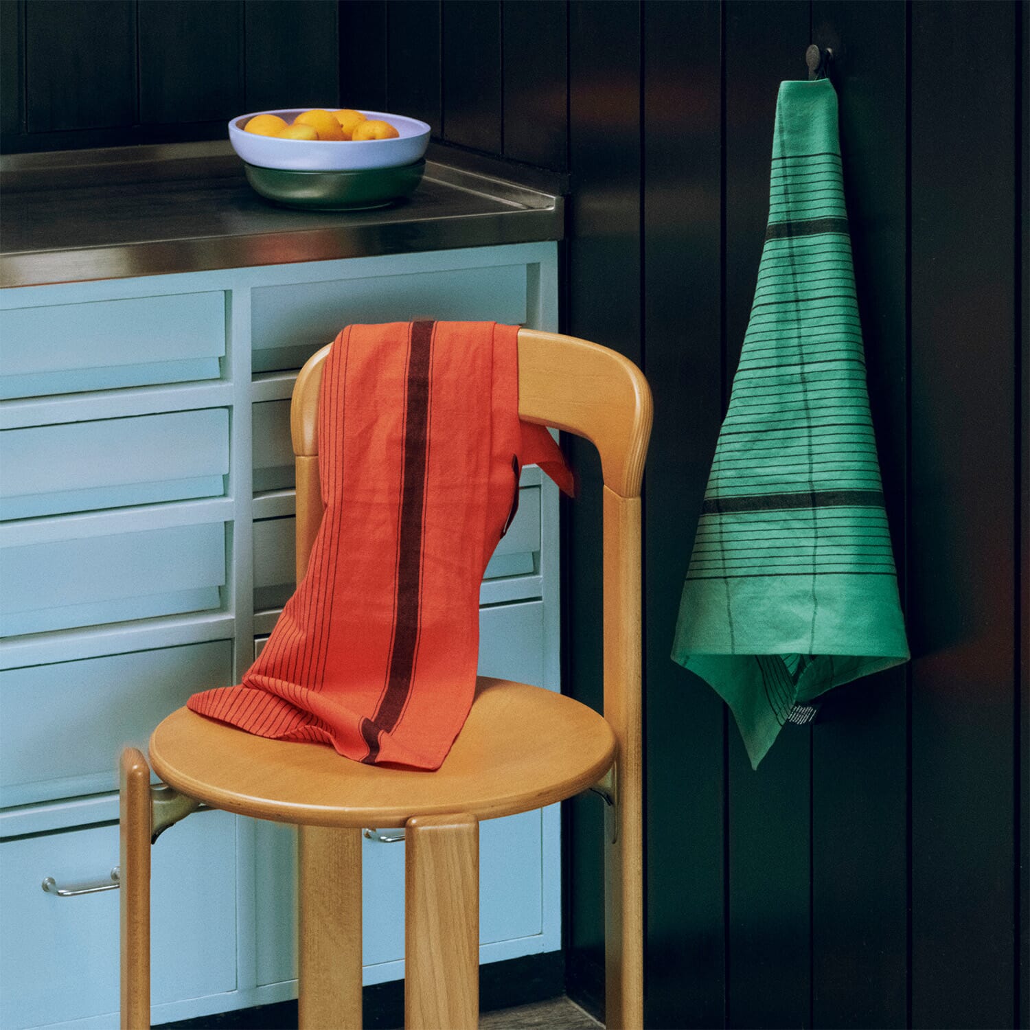 Kjøkkenhåndkle Linear Green - Bilde 3