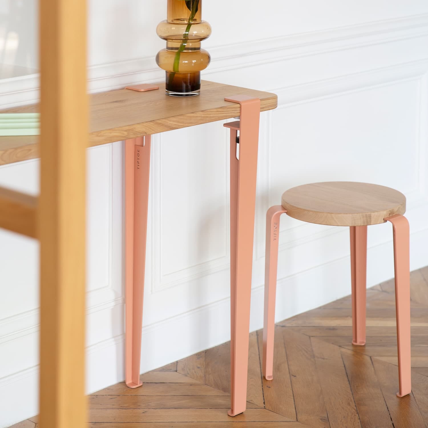 Stol Lou Oak/Ash Pink - Bilde 7