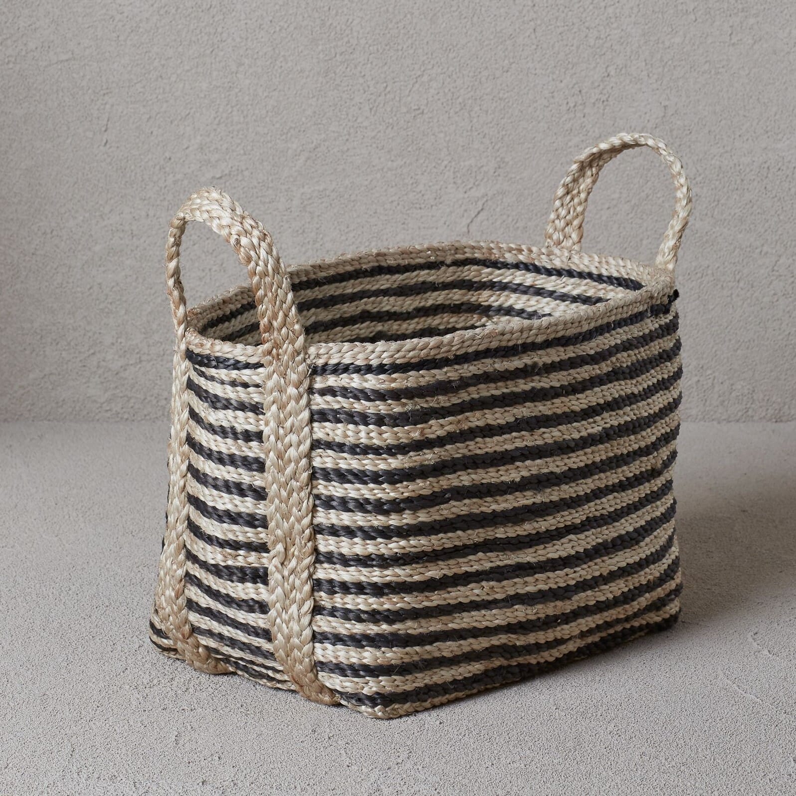 Jute Kurv Large Stripe - Bilde 2