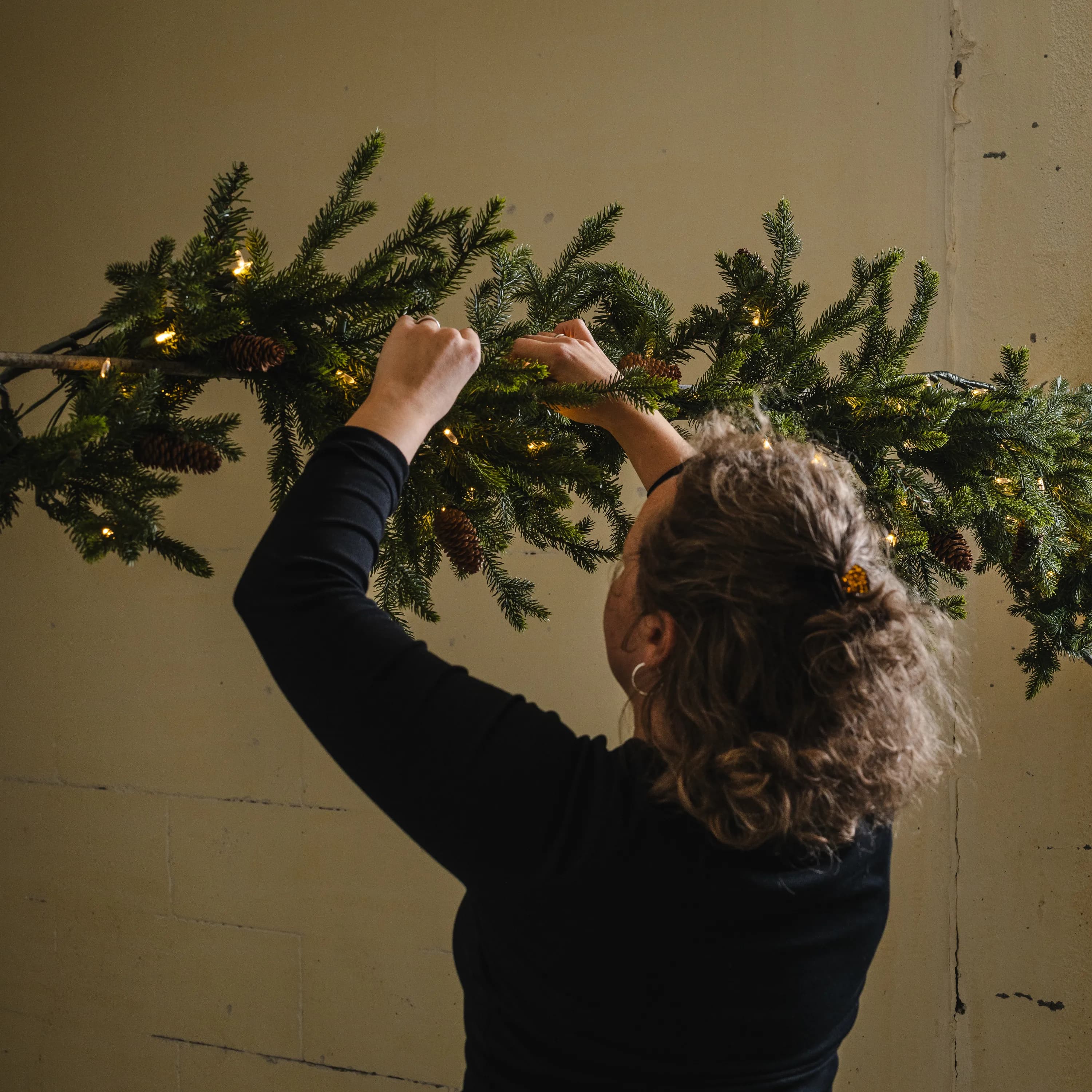 Girlander med 100 LED-lys 180cm