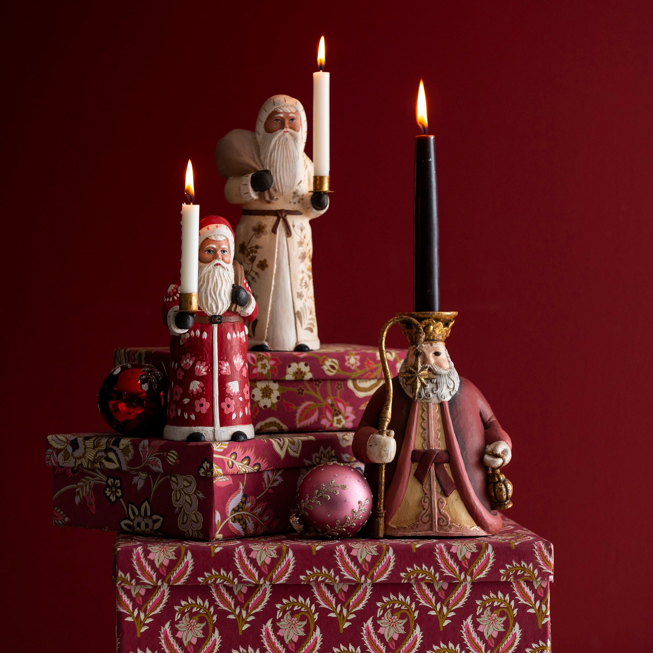 Lysestake Santa Red