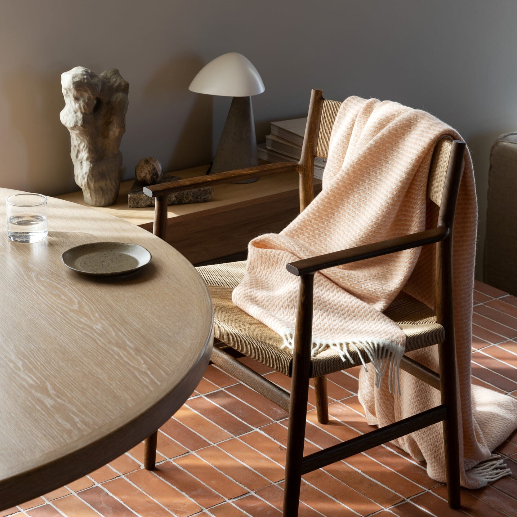 Ullpledd Mello Powder Pink - Bilde 4