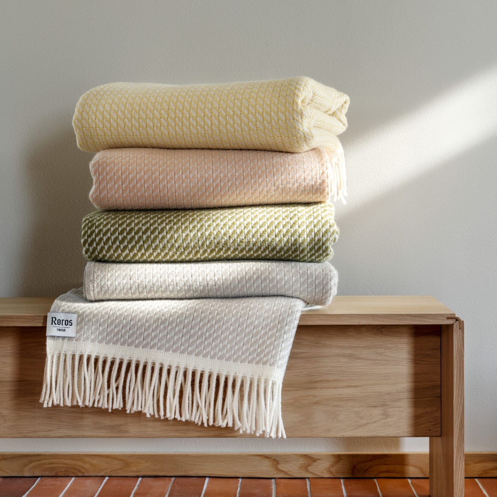 Ullpledd Mello Powder Pink - Bilde 5