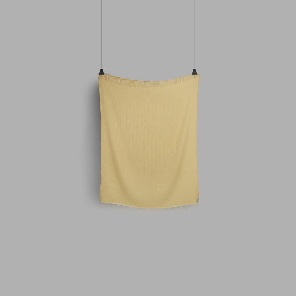 Ullpledd Mello Lemon Yellow - Bilde 6