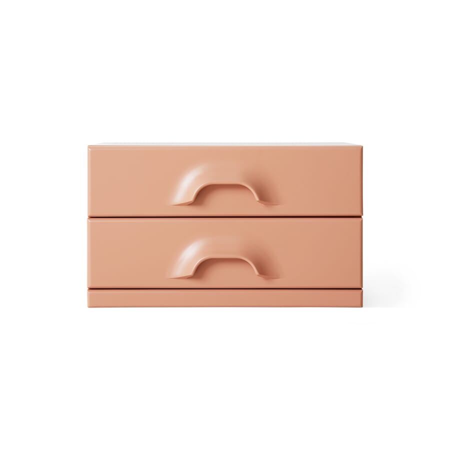 Chest of 2 drawers, blush - Hovedbilde