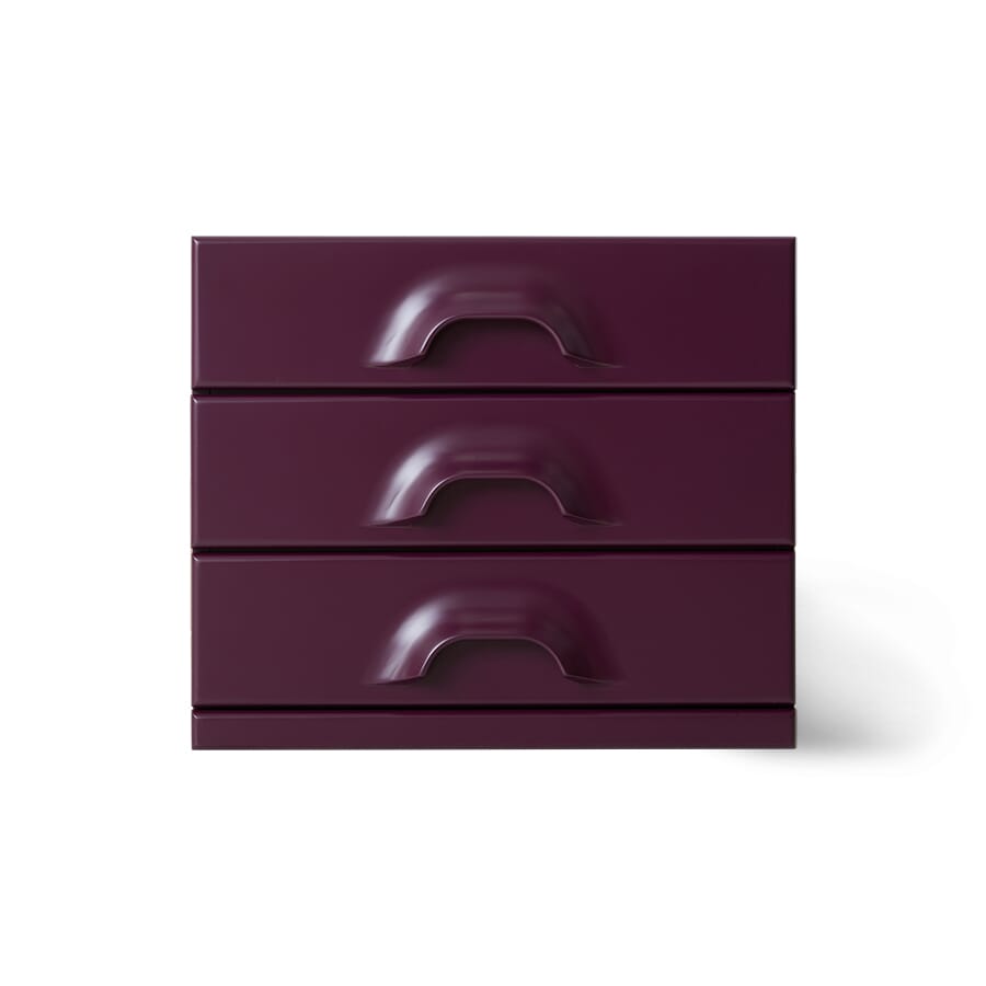 Chest of 3 drawers, mulberry - Hovedbilde