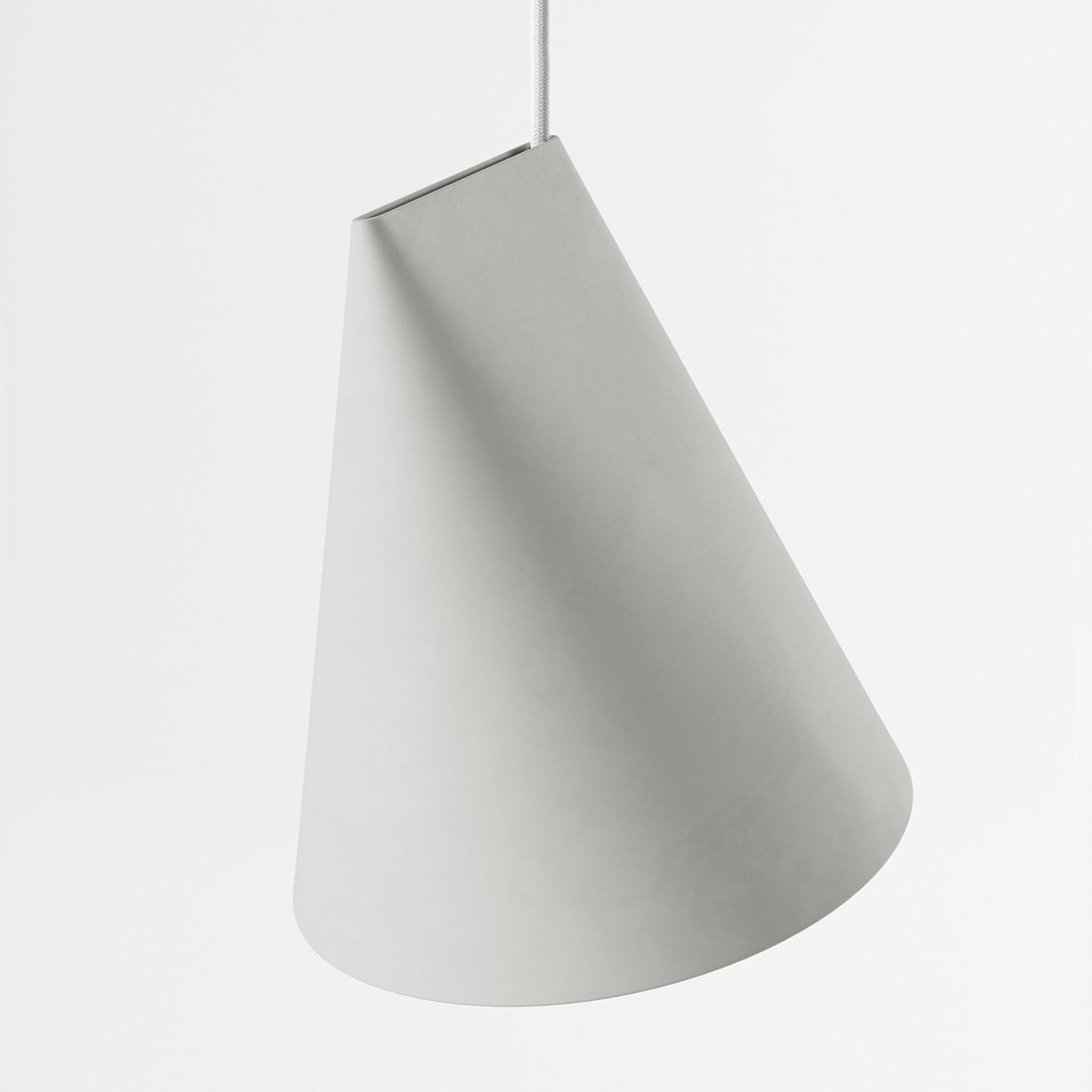 Taklampe Keramikk Wide Light Grey - Bilde 4