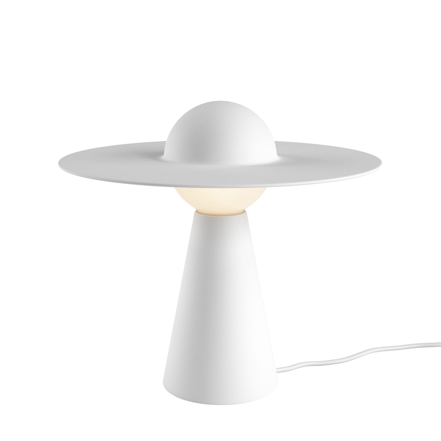 Bordlampe Keramikk Hvit - Bilde 16