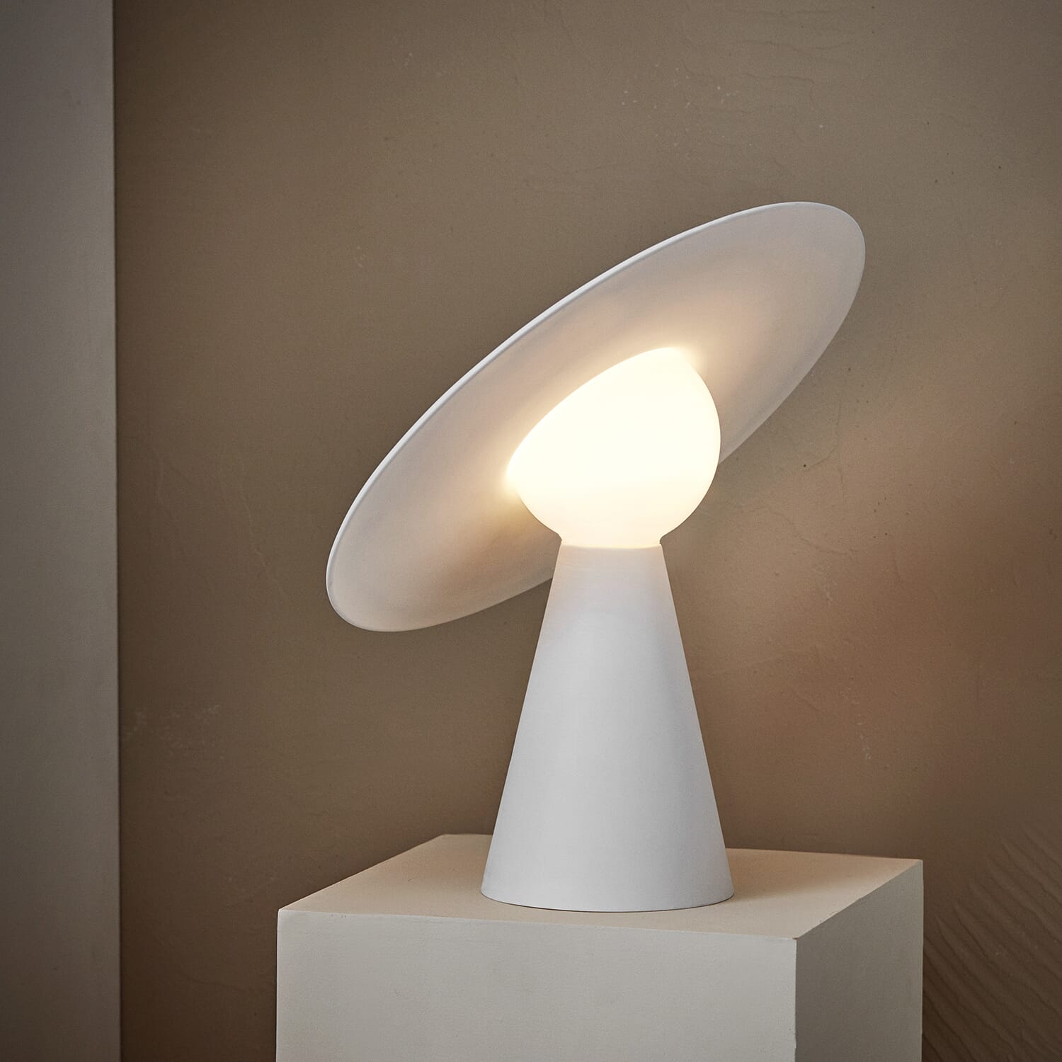 Bordlampe Keramikk Hvit - Bilde 6