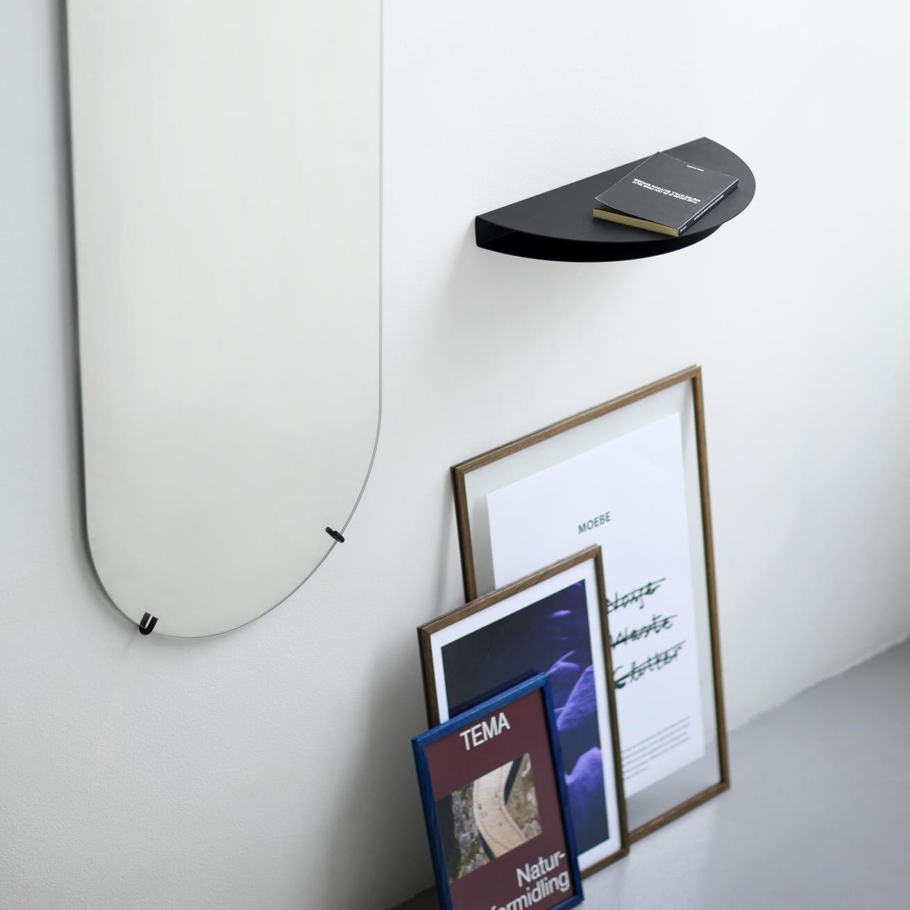 Half Moon Hylle Warm Grey - Bilde 5